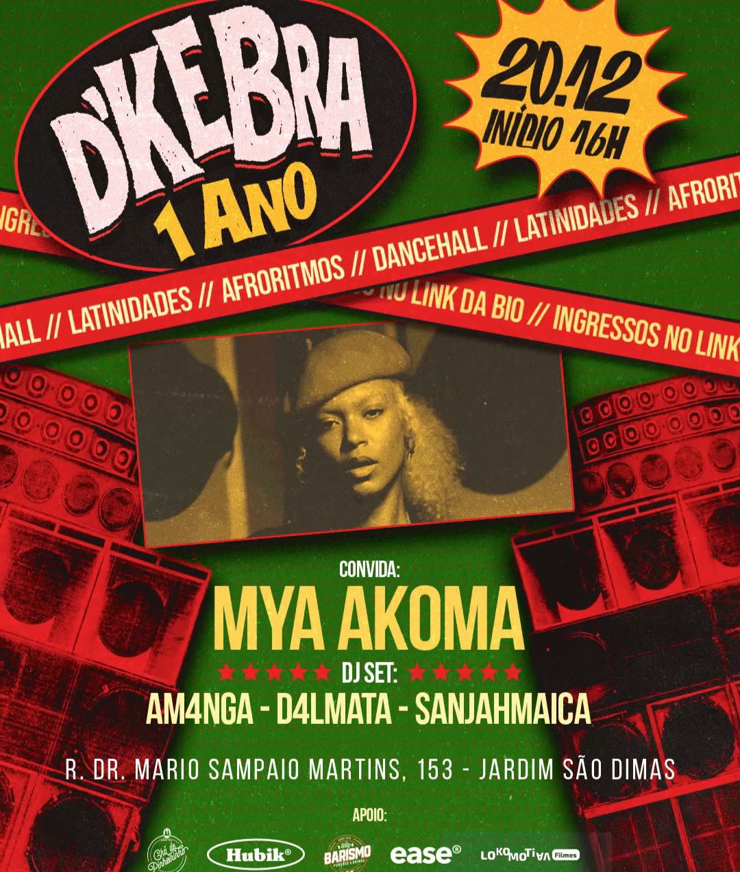D'kebra - 1 Ano Convida: Mya Akoma.