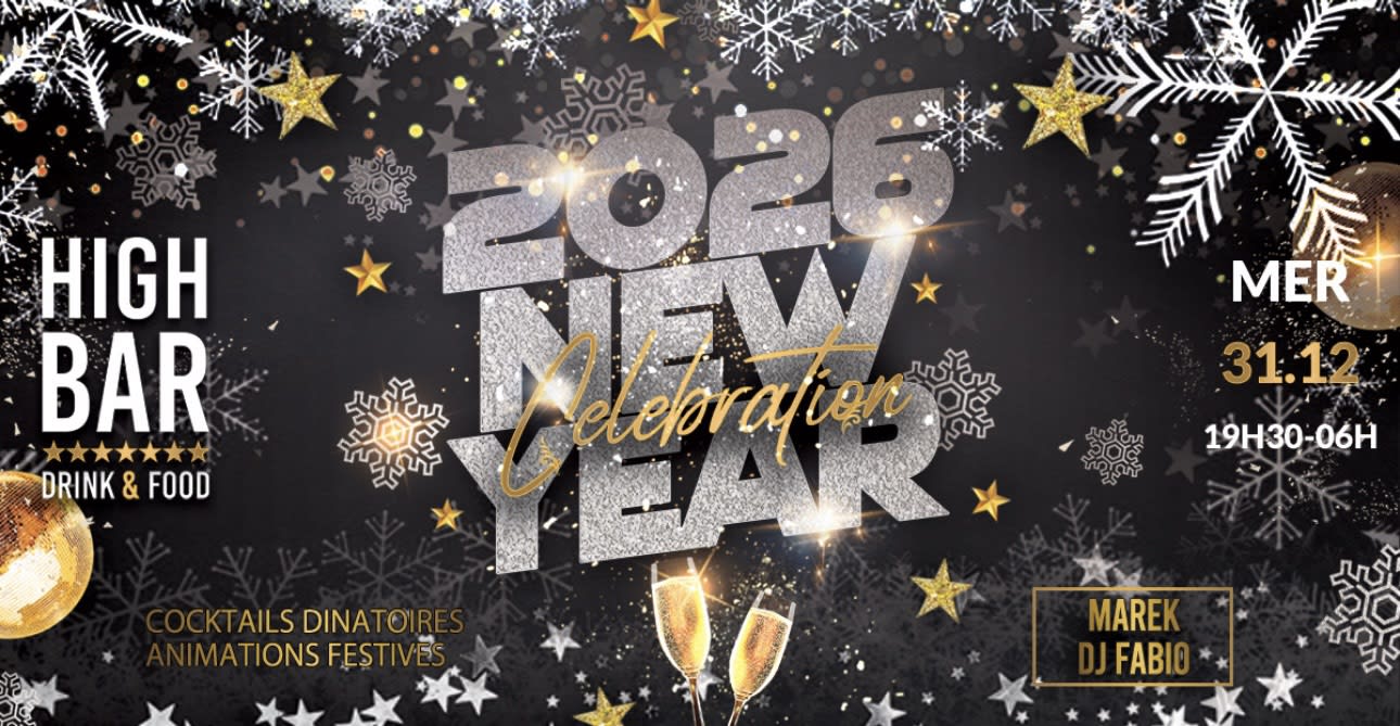 New Year 2026 - La Soirée La Plus Brillante De L'année !