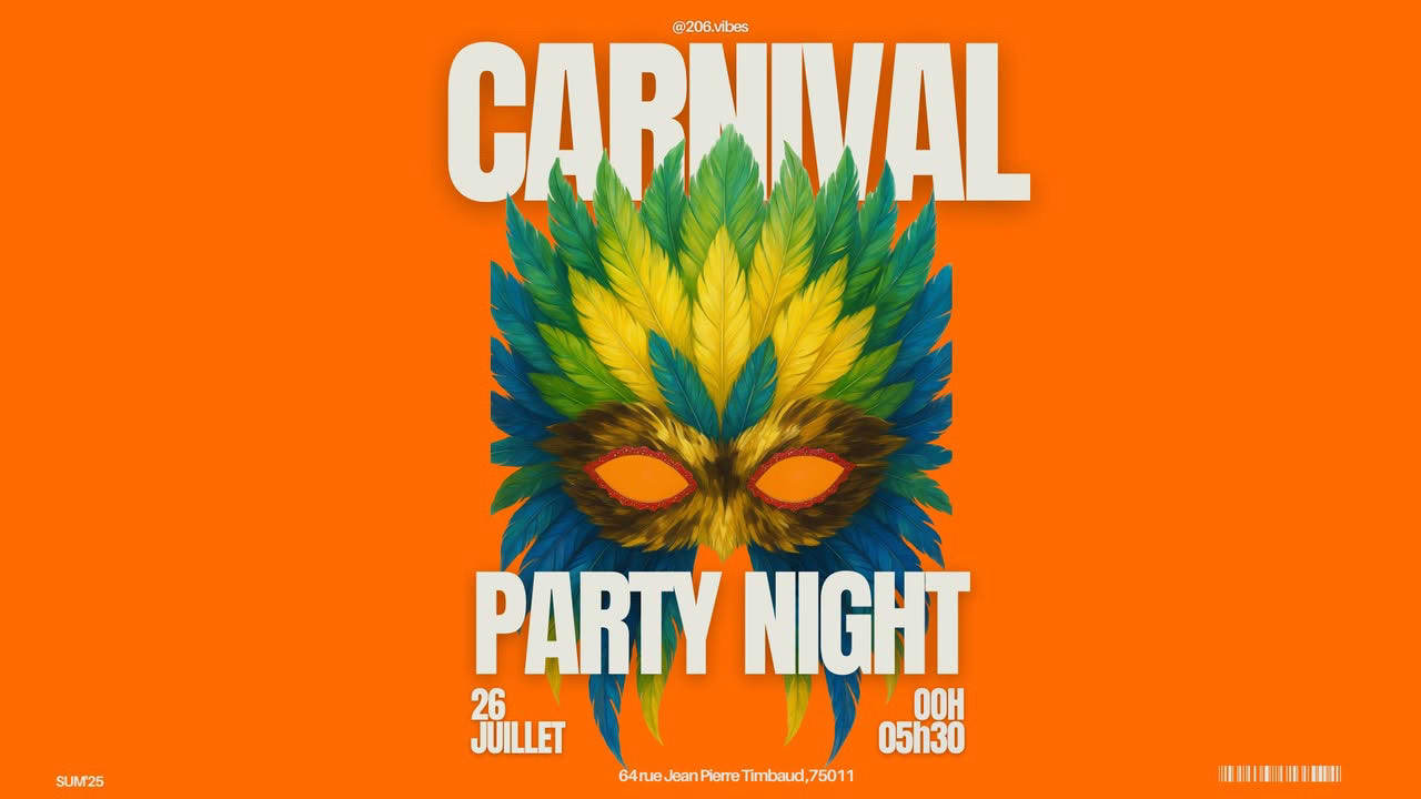 Carnival Party Night By 206vibes