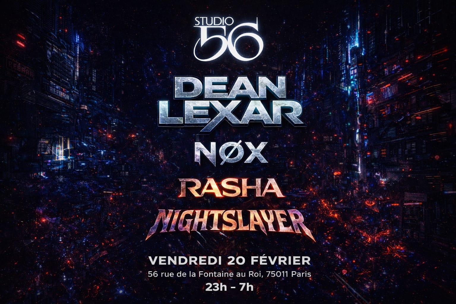 Overdrive W/ Dean Lexar , Nøx , Rasha & Nightslayer