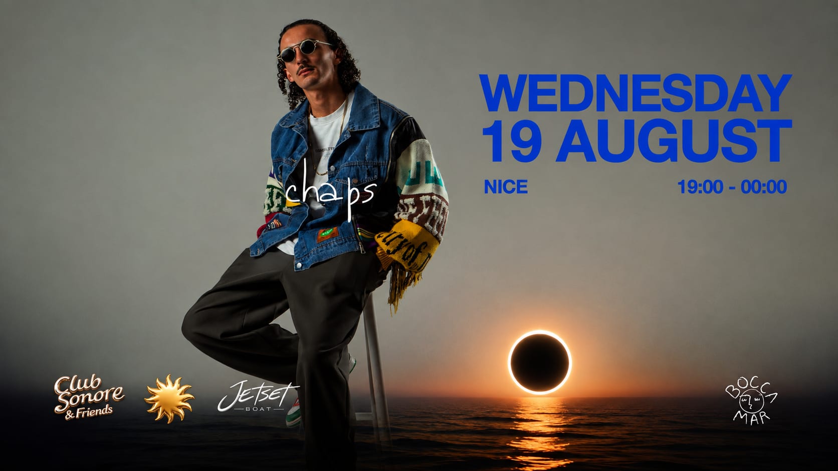 Club Sonore X Jetset Boat X Guest Chaps X Wed 19 August