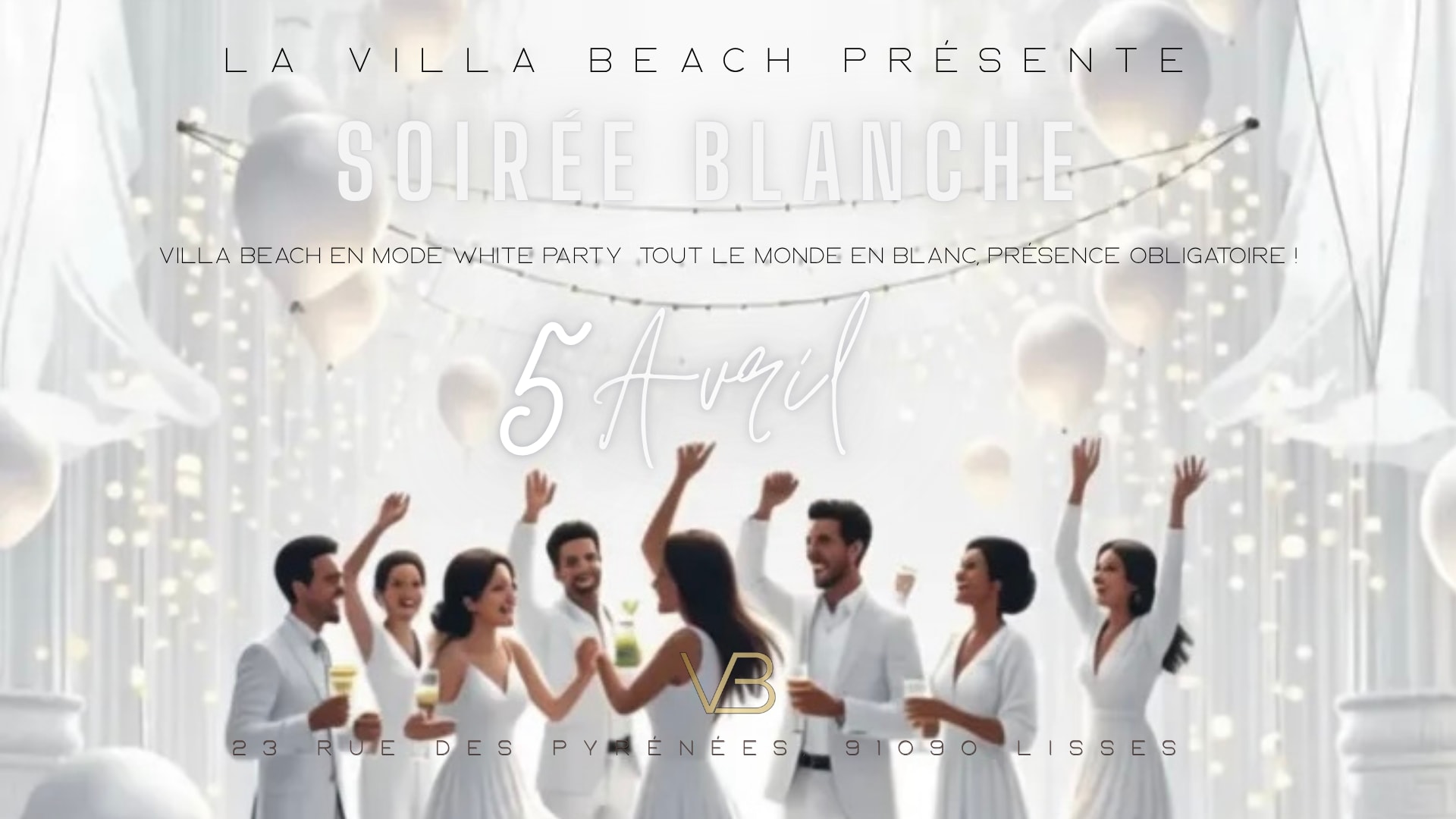 Soirée Blanche À La Villa Beach