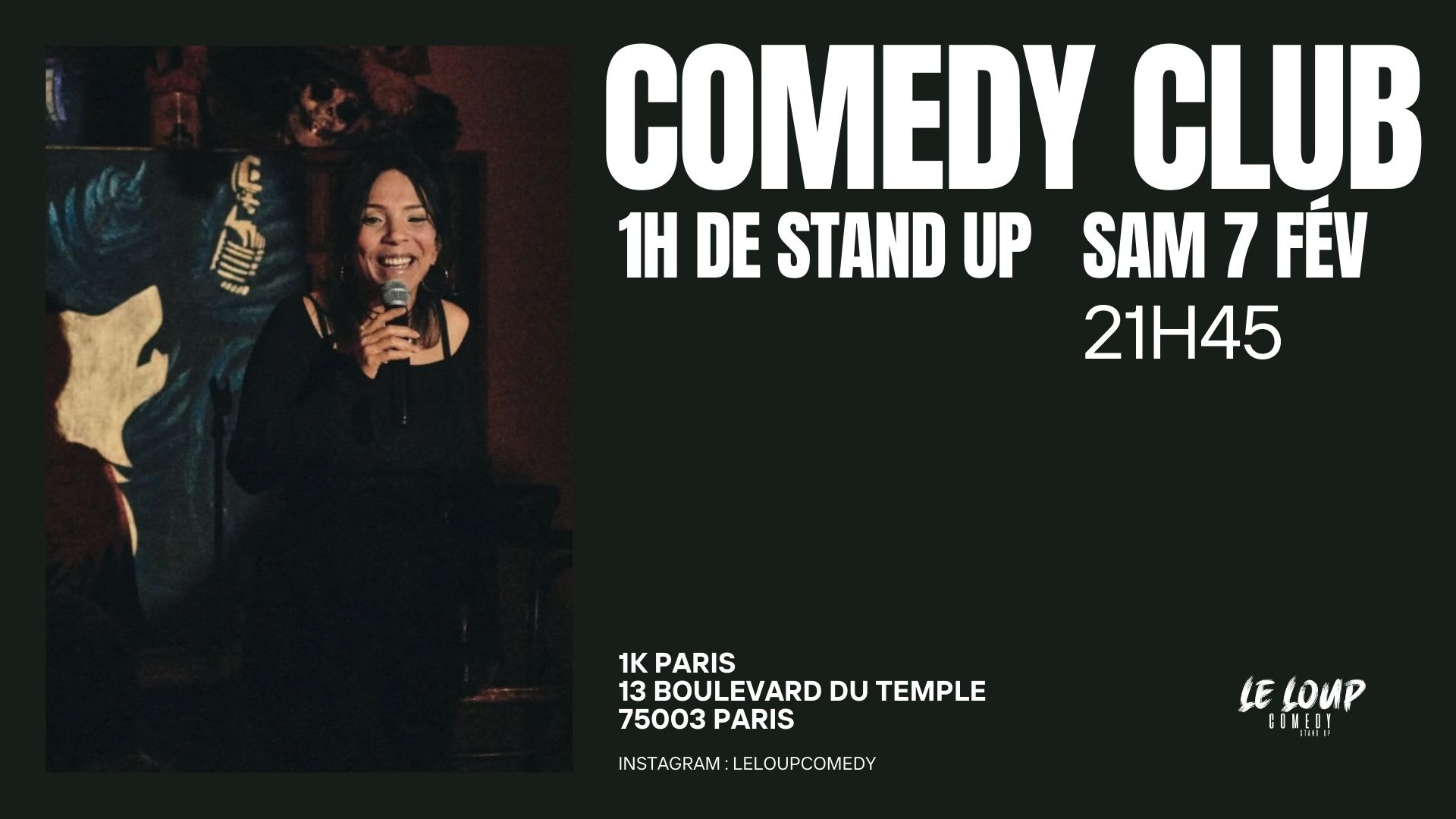 Le Loup Comedy Club 07/02 - 21h45 (Stand Up)