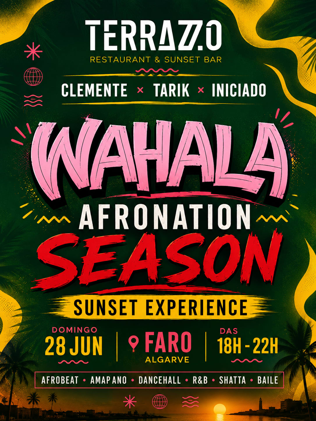 Wahala :  Faro Sunset | Afronation Season (White Party)