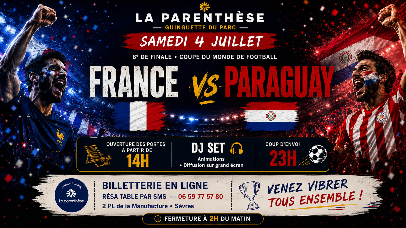 Cdm26 & Dj Set : 8e France Vs Paraguay