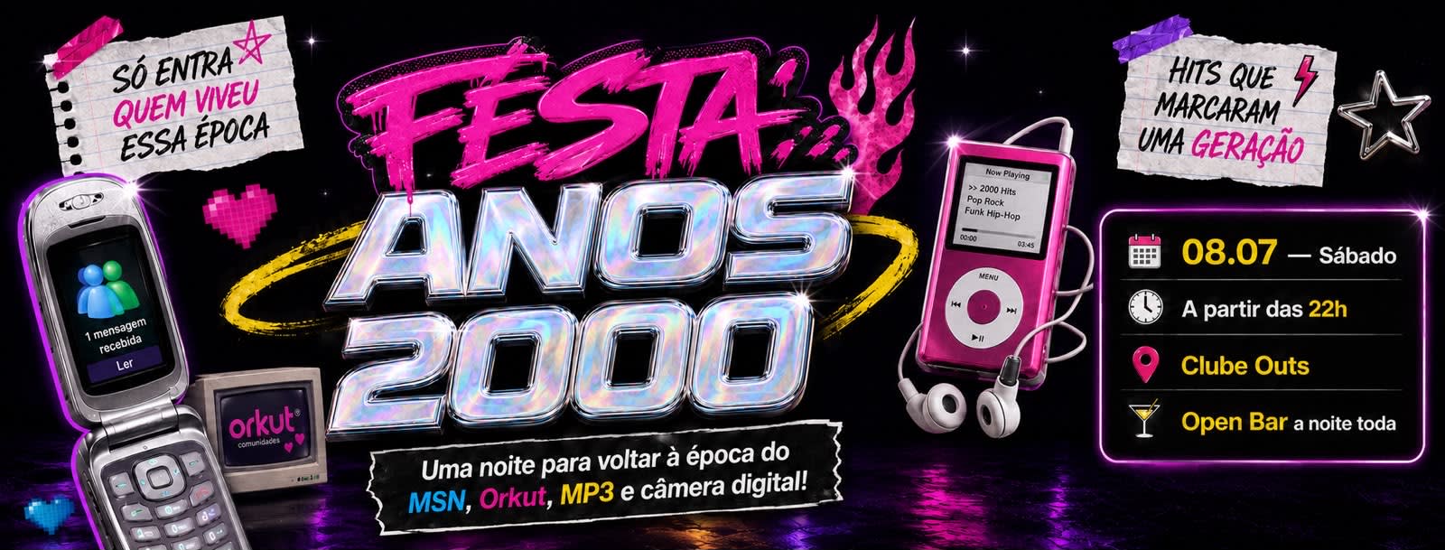 Festa Dos Perdidos | Open Bar | Especial Anos 2000