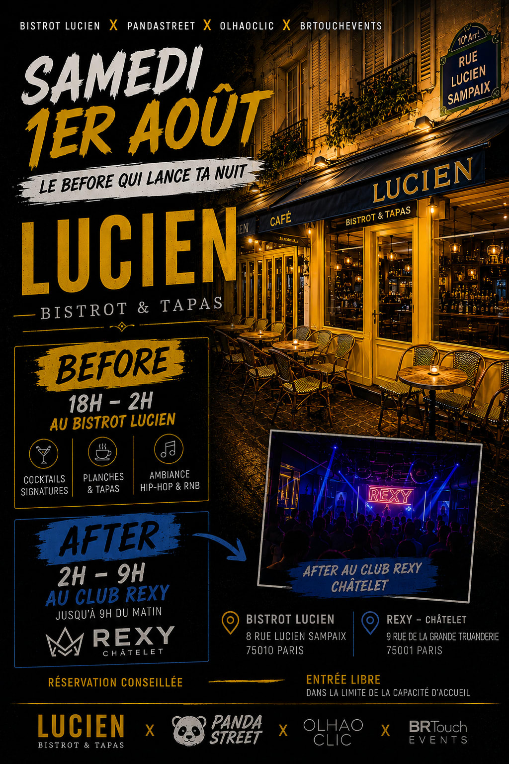 Big Party All Night Bistrot Lucien X Rexy Club