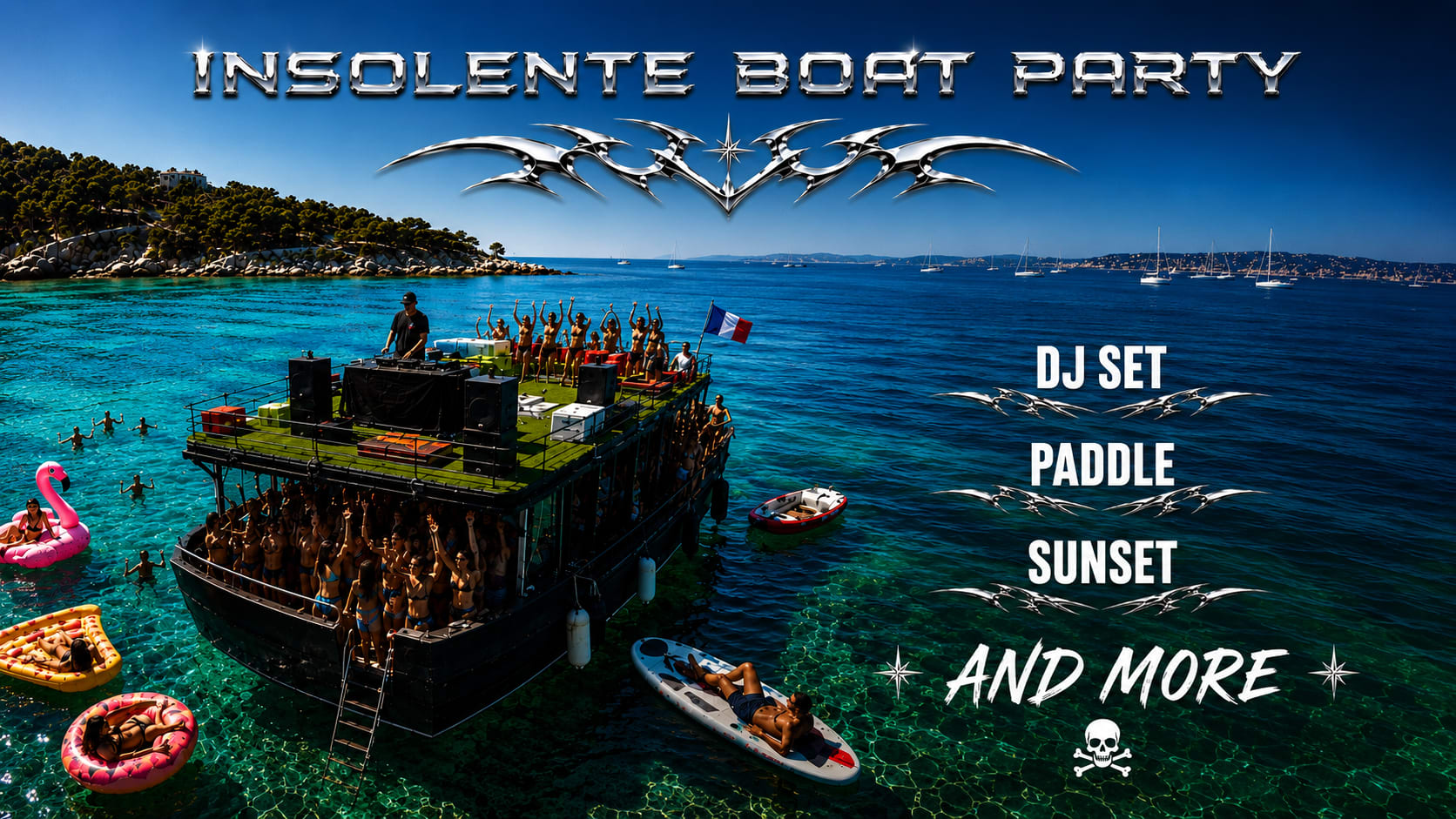 Insolente Boat Party With Dj Set