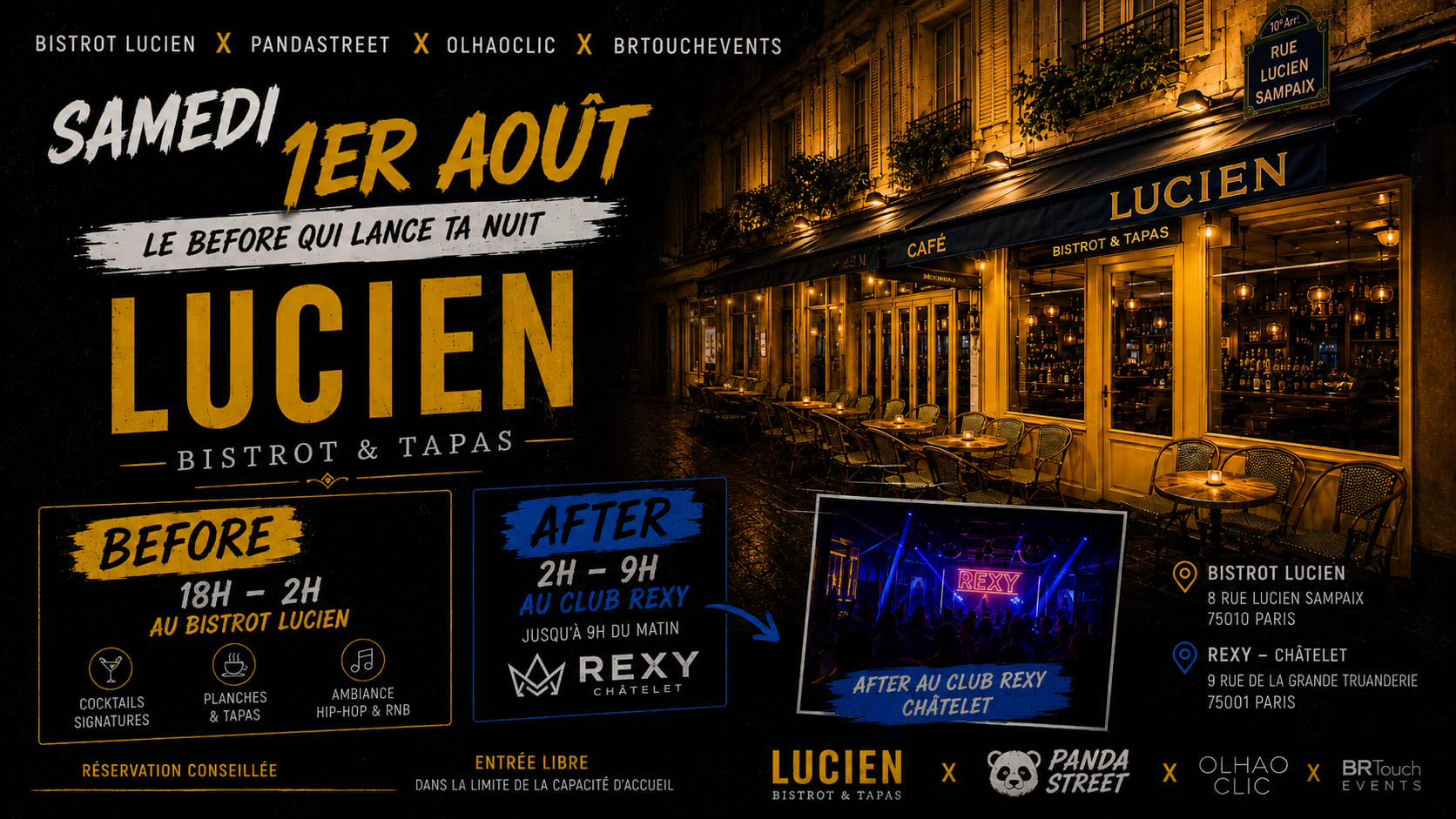 Big Party All Night Bistrot Lucien X Rexy Club