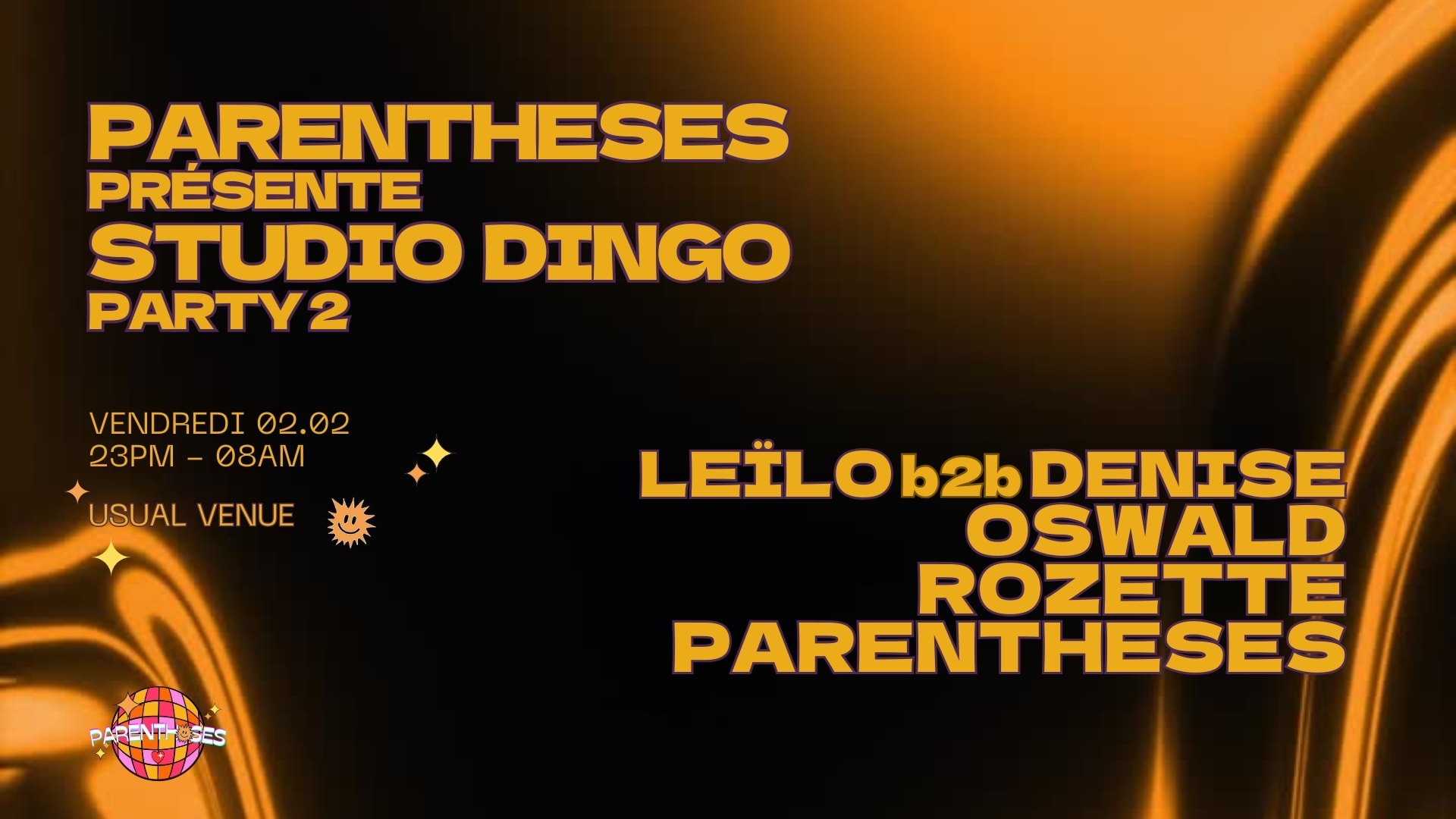 Parenthèses Présente Studio Dingo Party 2