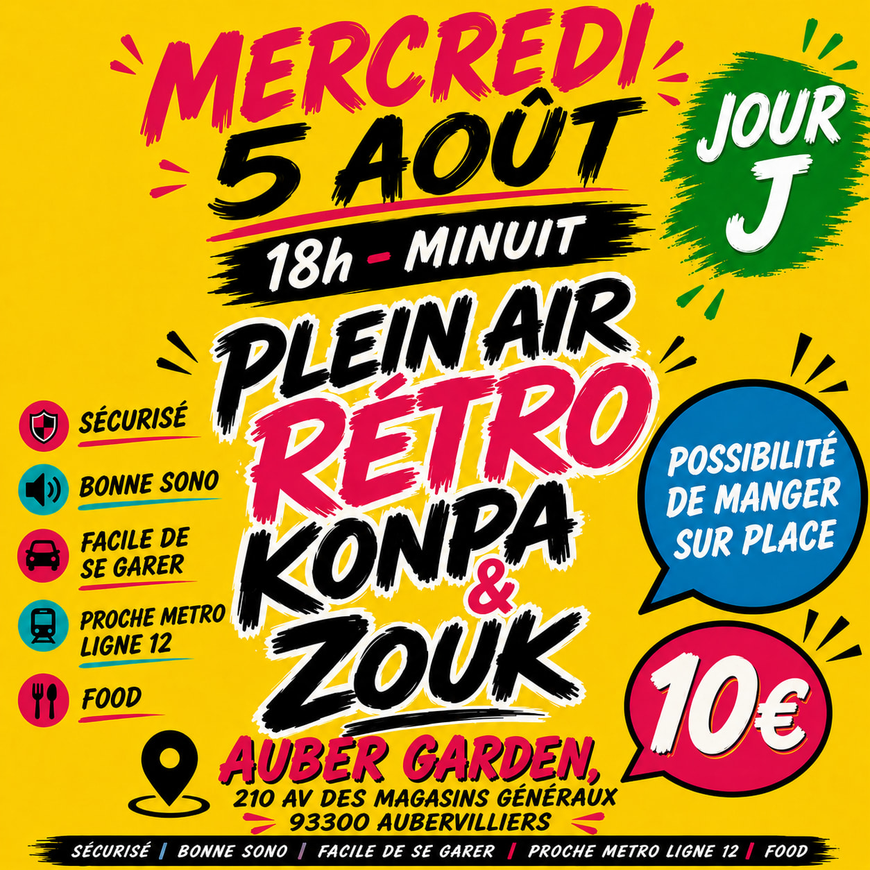 Soirée Plein Air Zouk Rétro Et Konpa