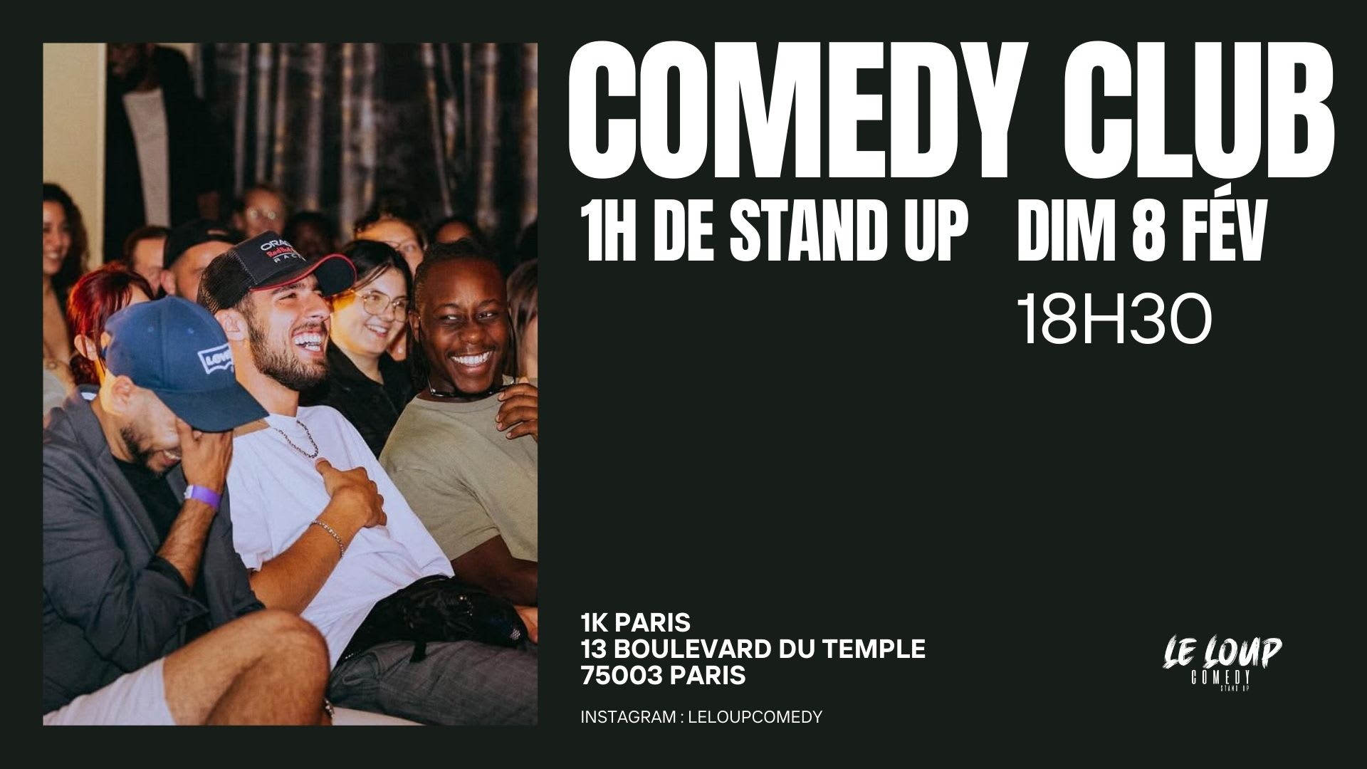 Le Loup Comedy Club 08/02 - 18h30 (Stand Up)
