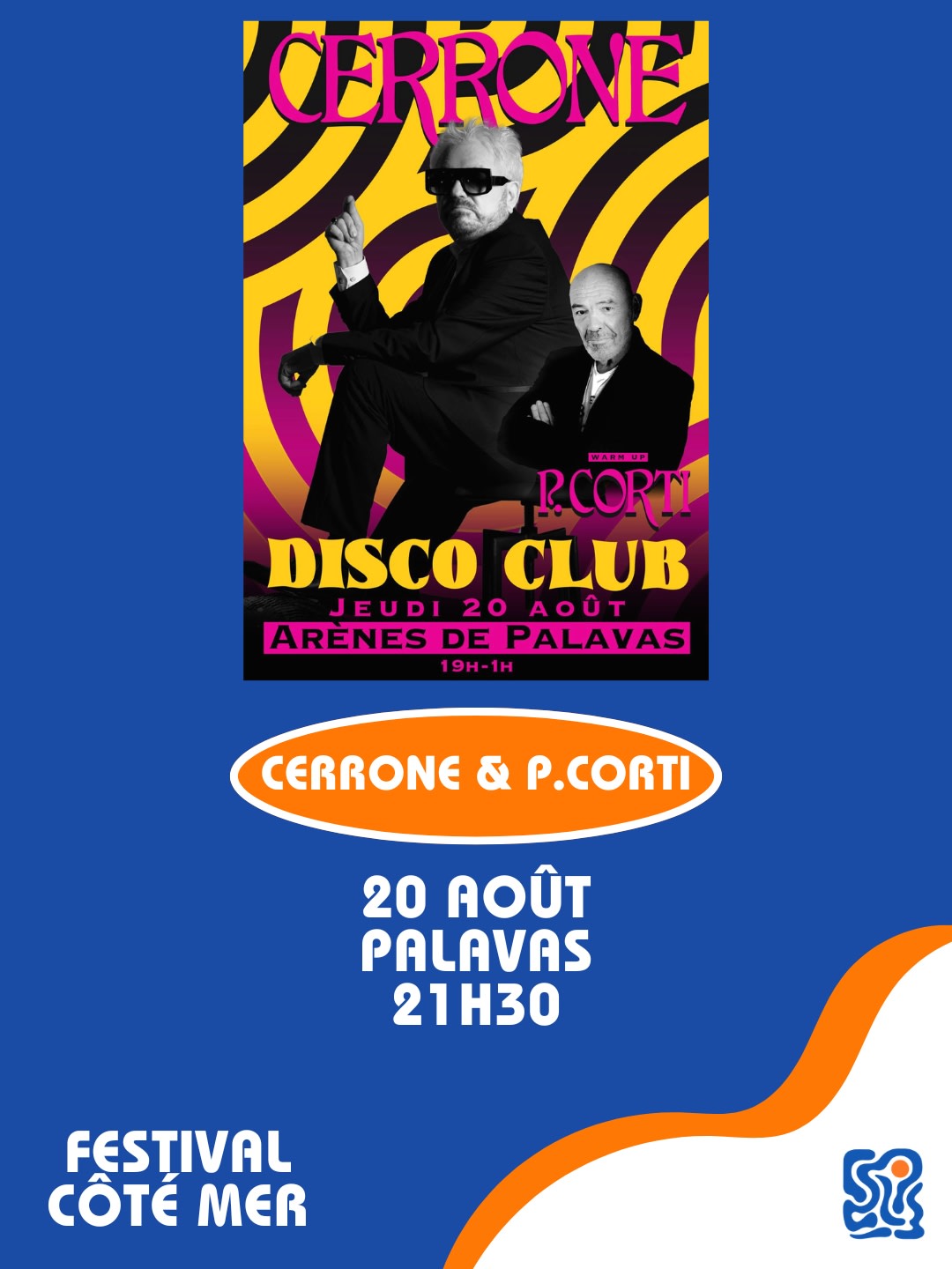 Festival Côté Mer - Cerrone & Philippe Corti