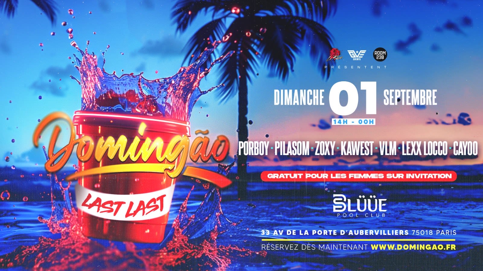 Domingão : Pool Party In Paris W/ Kawest