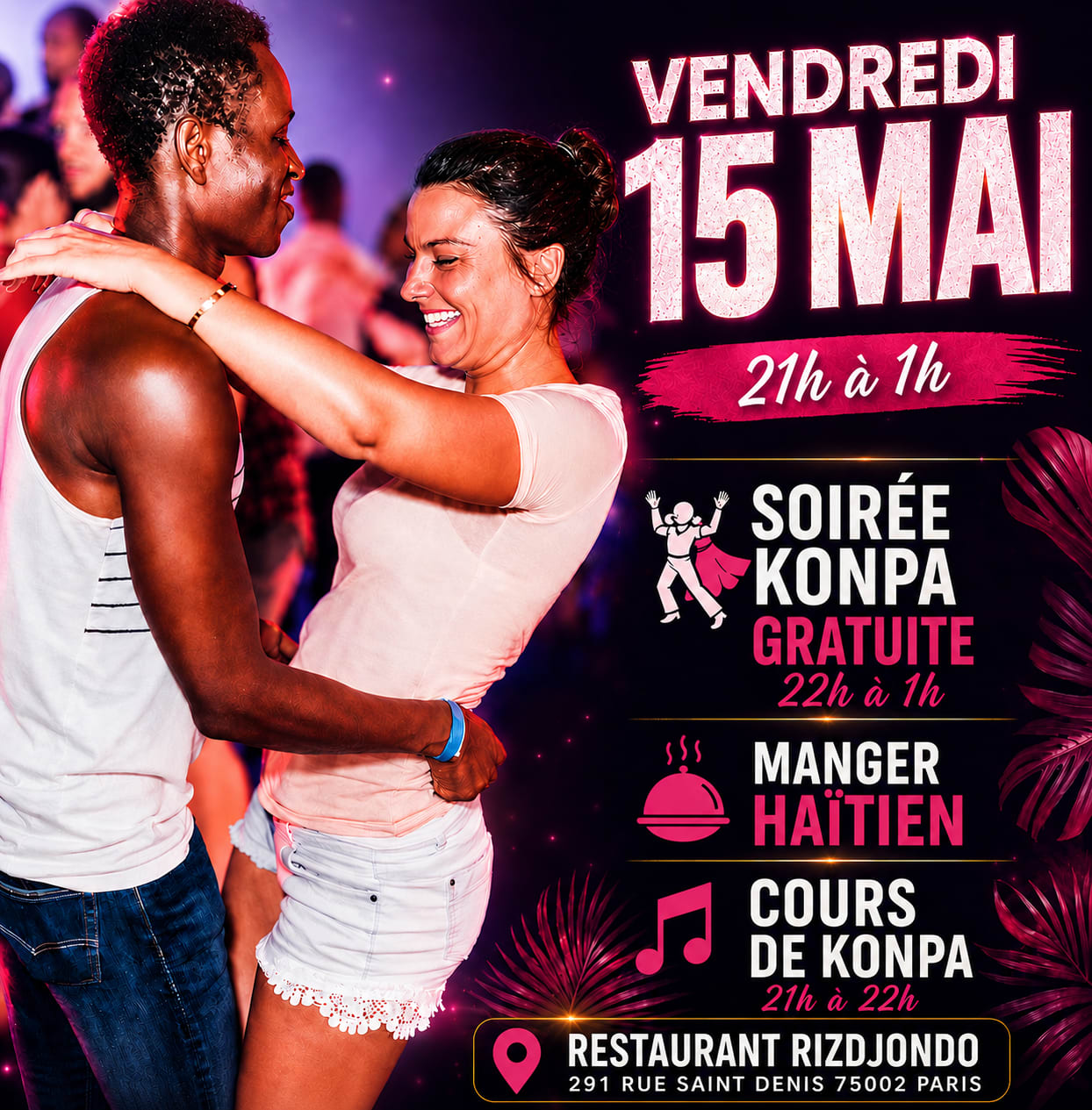 Soirée Konpa Gratuite À Paris
