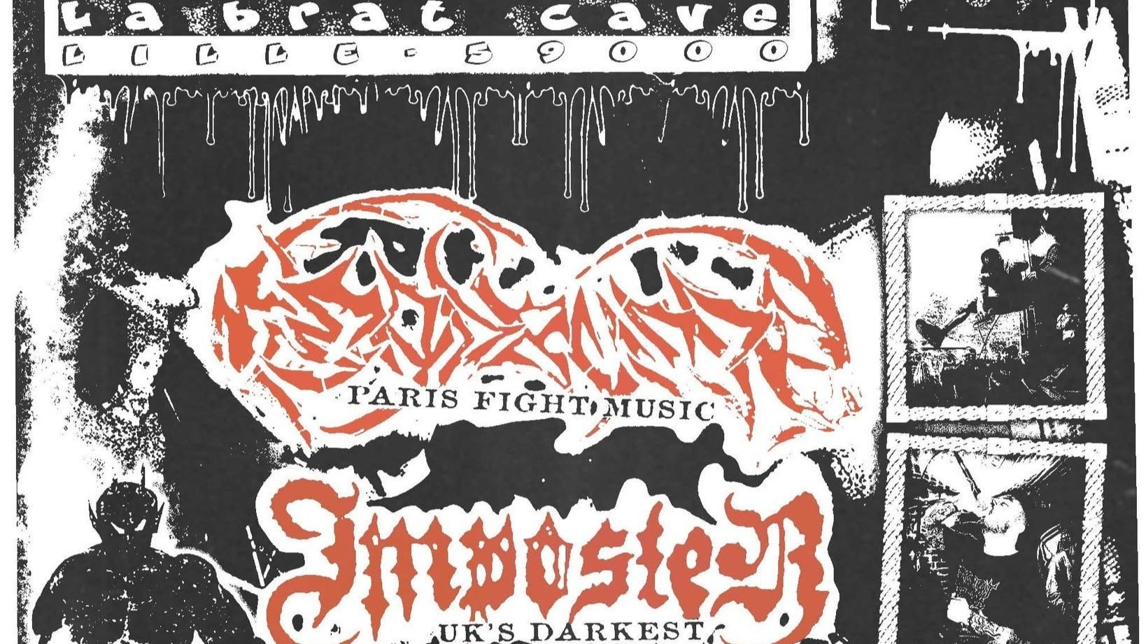 Hc Show - Headbussa, Imposter, Acrimony - Brat Cave, Lille