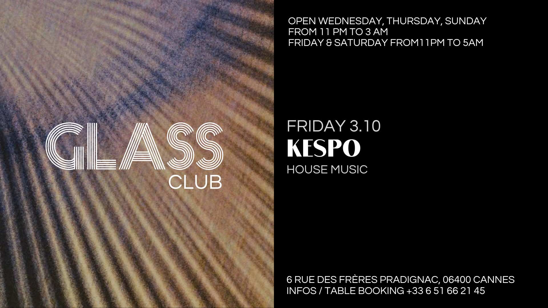 Glass Club Reçoit Kespo