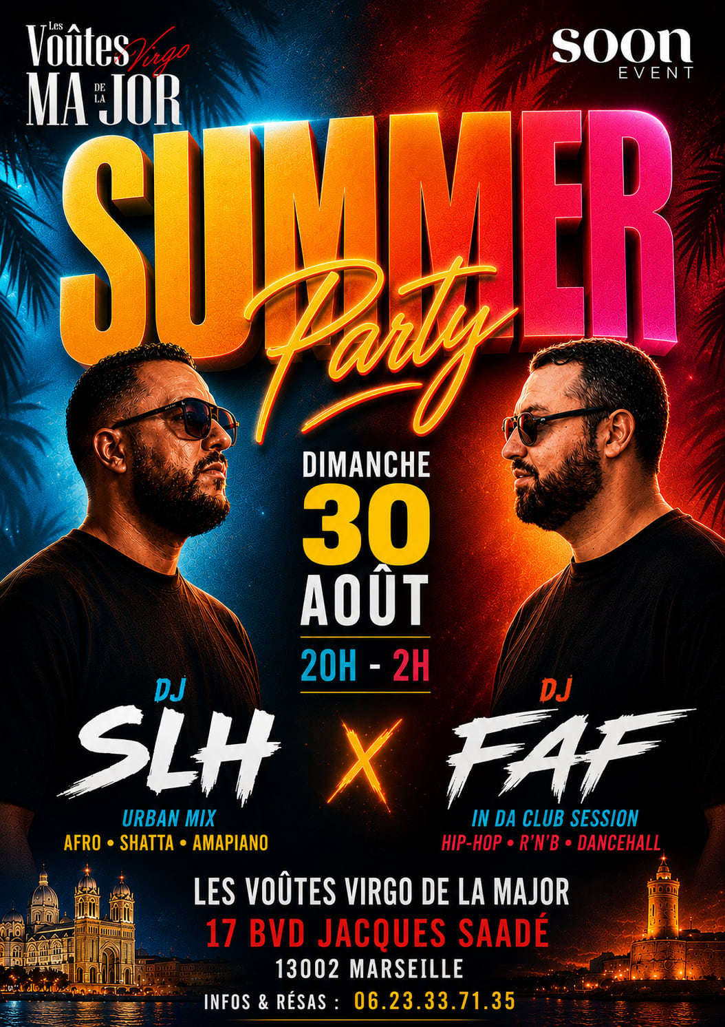 Summer Party - Dj Faf X Dj Slh - Entrée Gratuite