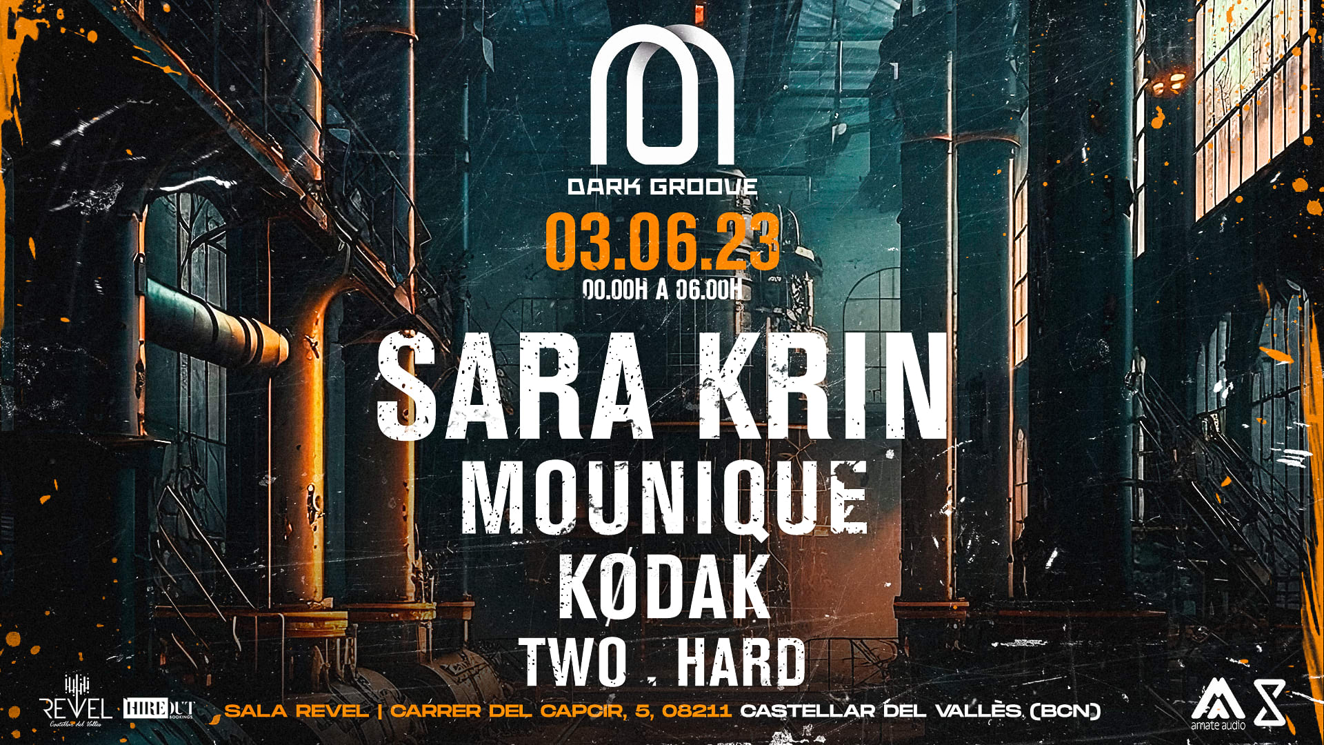 Darkgroove | Sara Krin, Mounique, Kødak, Two.Hard | Bcn