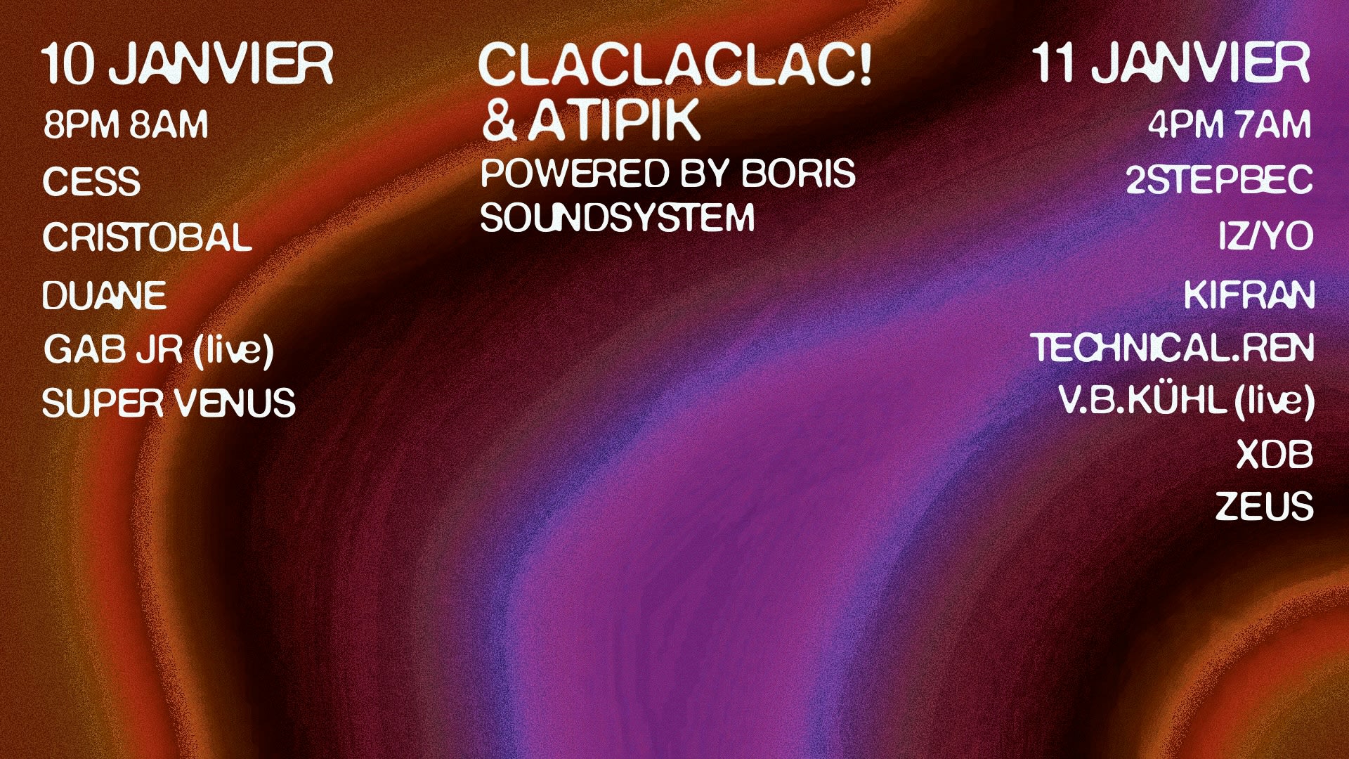 Claclaclac! X Atipik Weekender