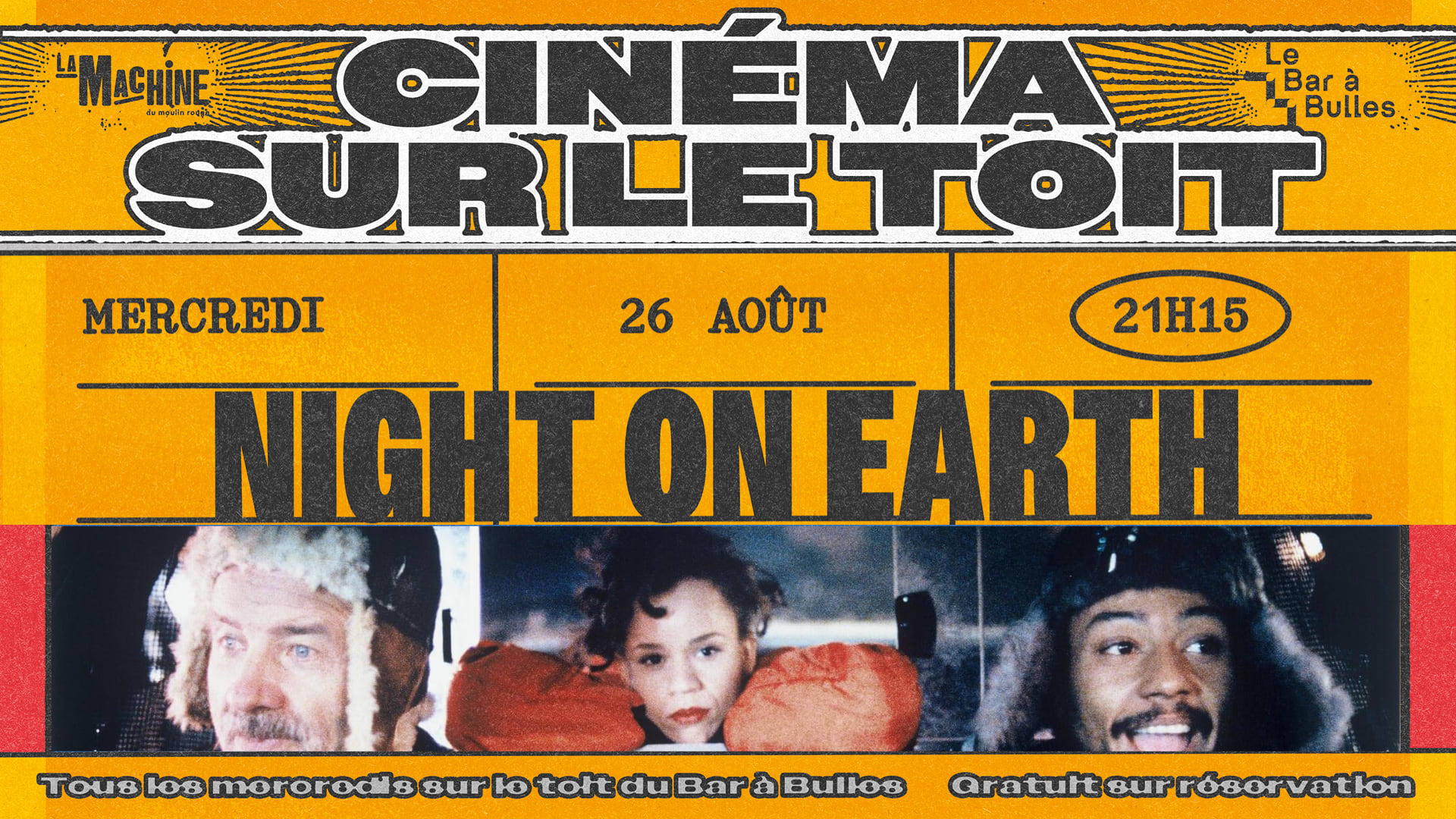 Cinéma Sur Le Toit : Night On Earth