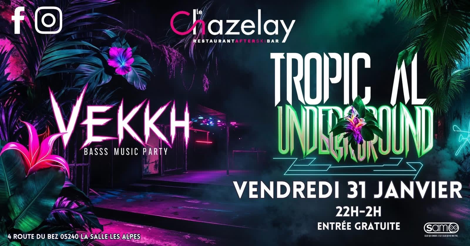 Soirée Dj Tropical Underground Party - Serre Chevalier
