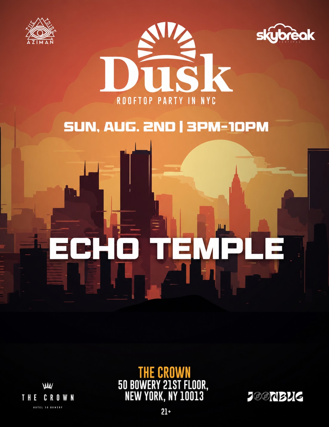 Dusk - Sunset Open Air Rooftop Party (House Music)