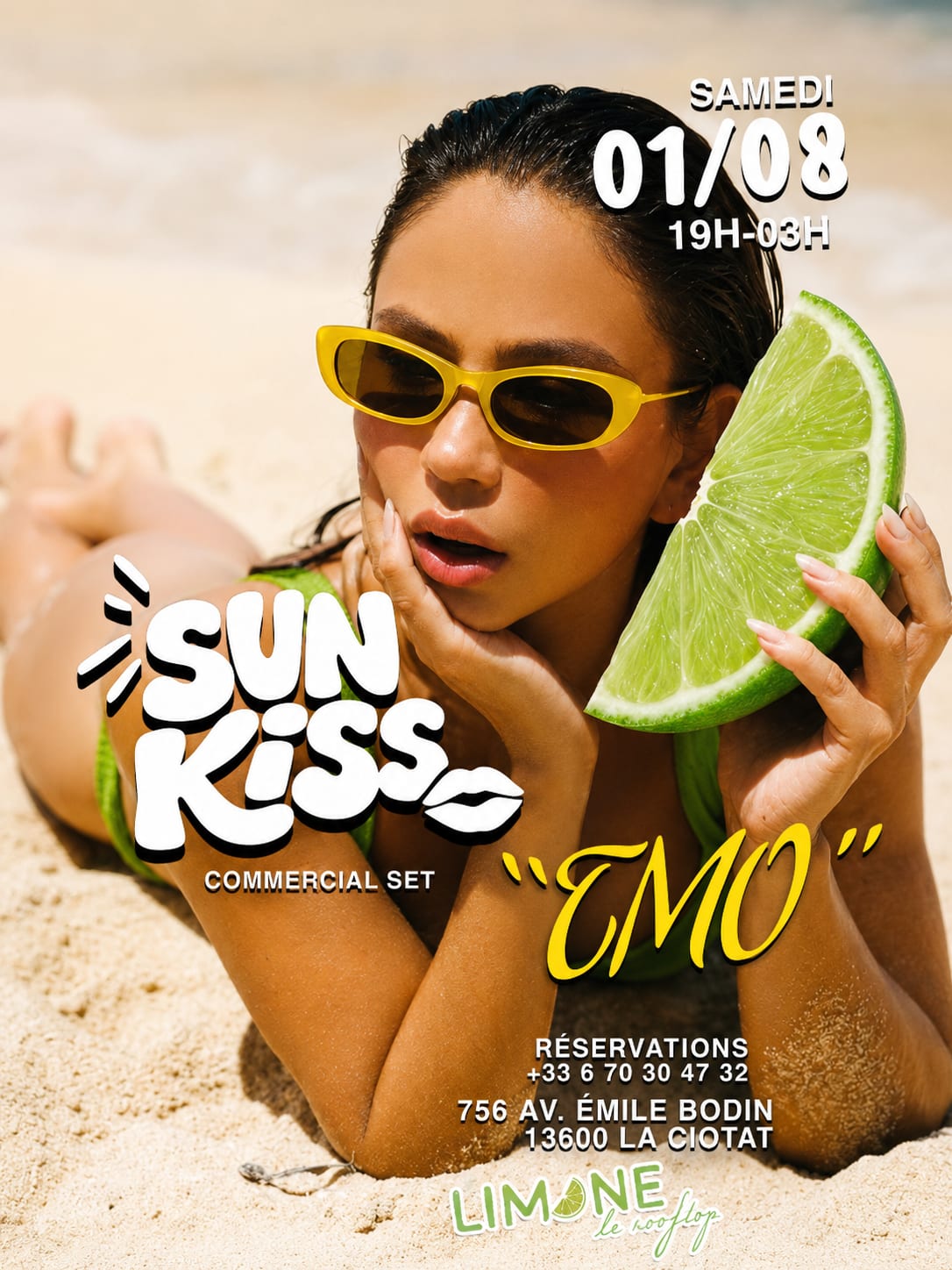 Samedi 1 Août 19h 03h Sunkiss Dj Set