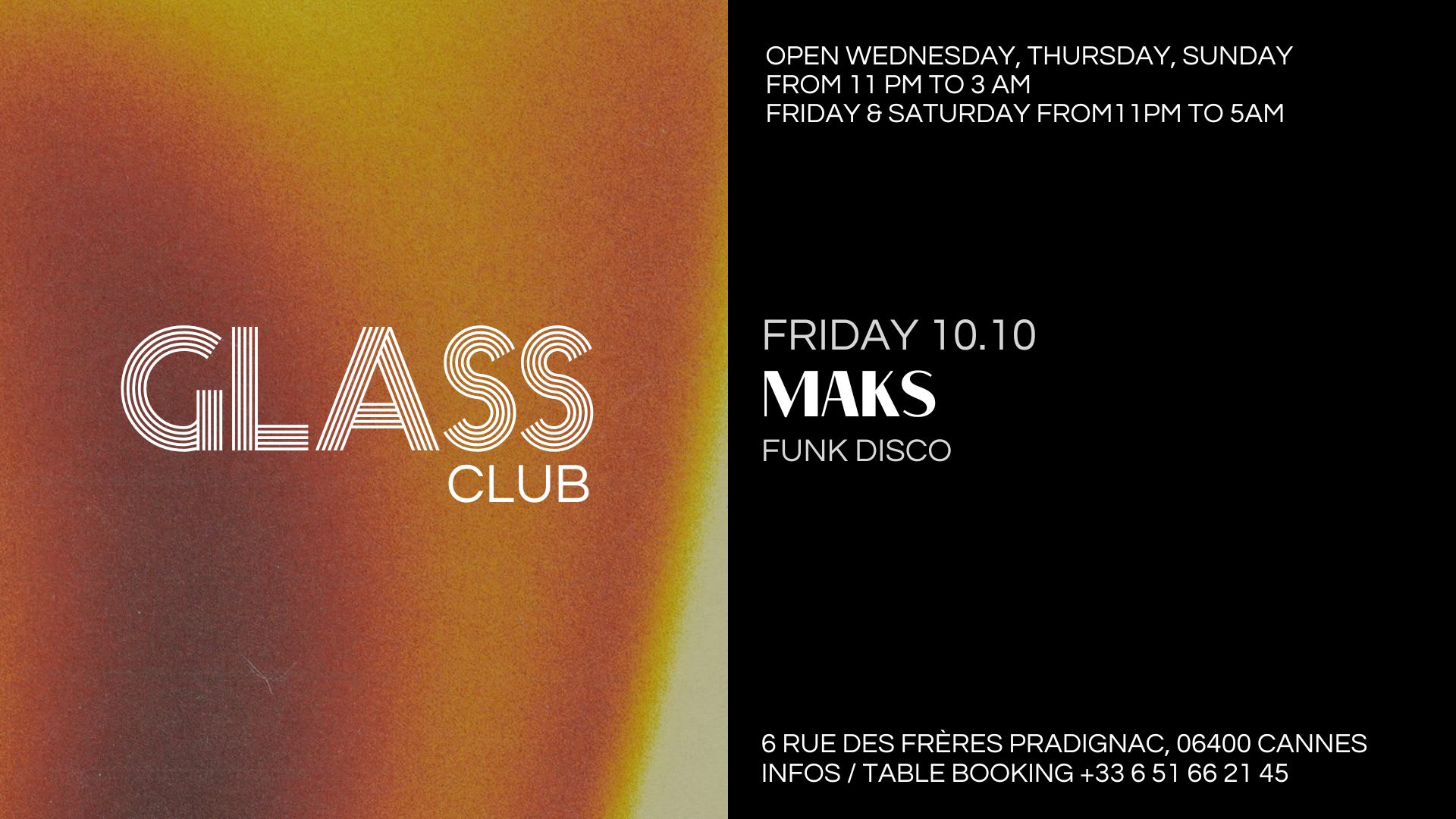 Glass Club Resident