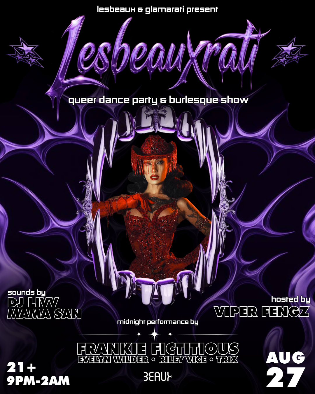 Lesbeauxrati Presented By Frankie Fictitious & Mama San