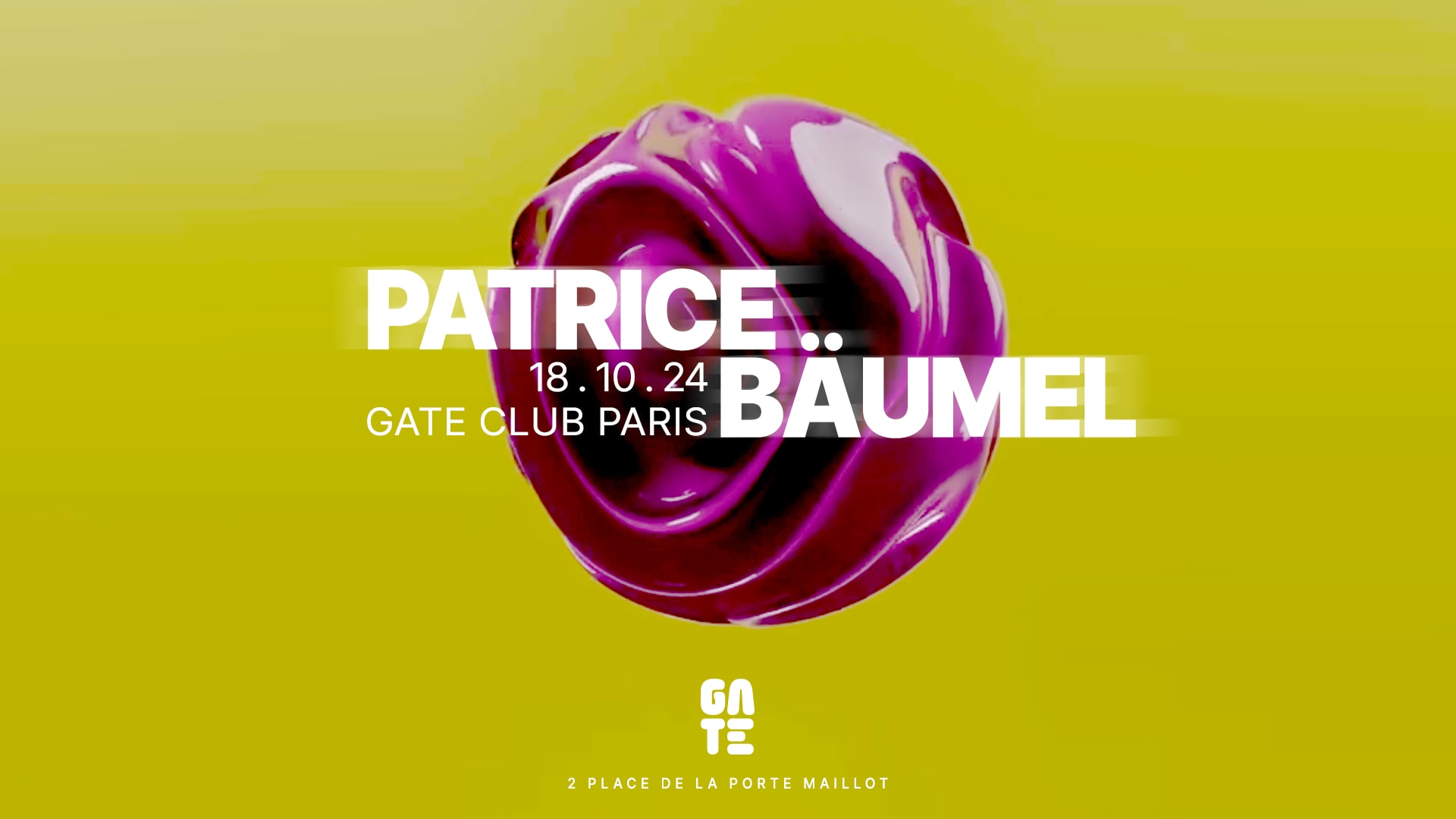 Patrice Bäumel At Gate Club Paris