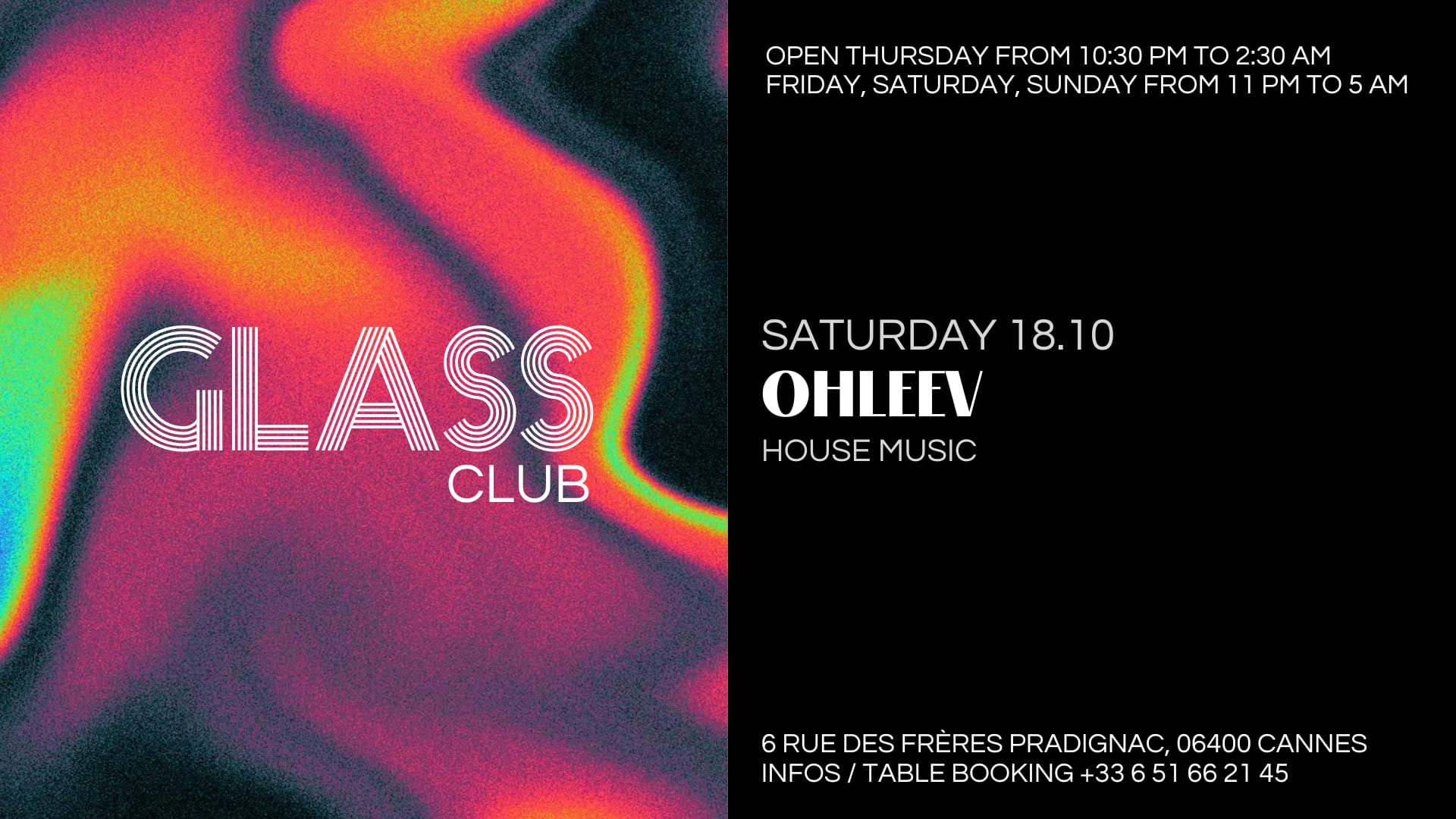 Glass Club Reçoit Ohleev