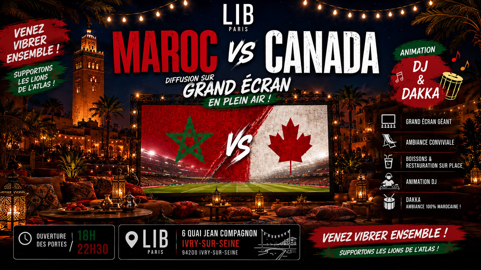 Match Maroc Canada