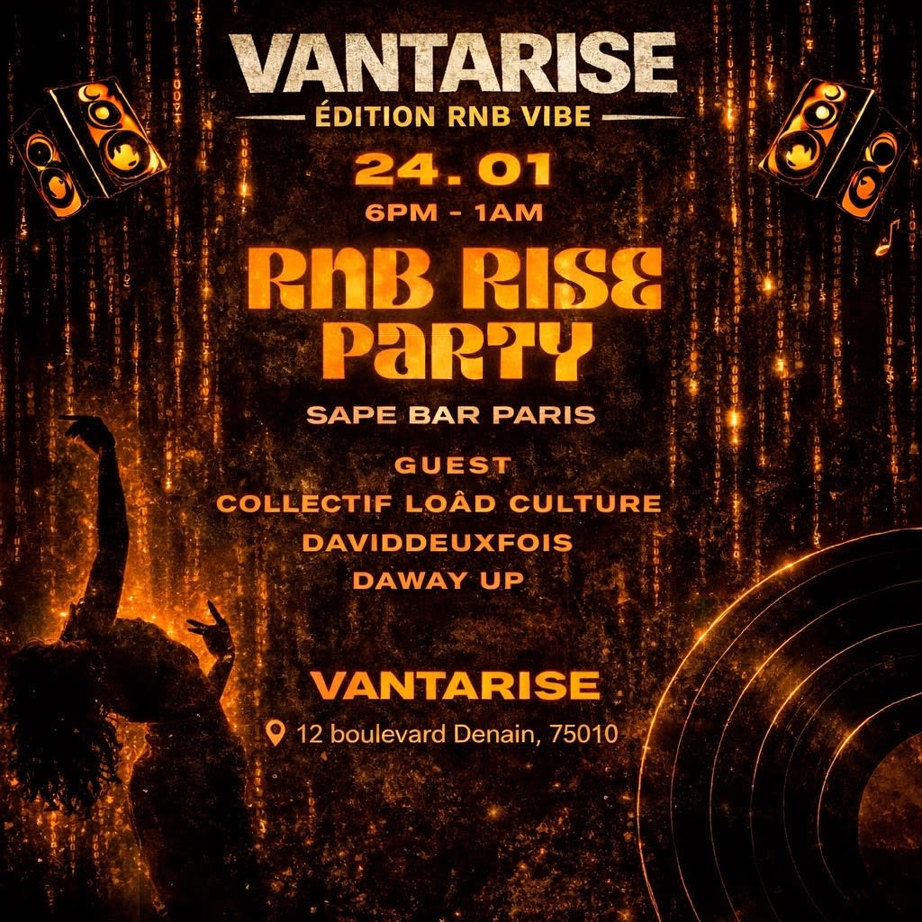 24.01 : Rnb/Afro - Live Show | Vantarise Au Sape Bar