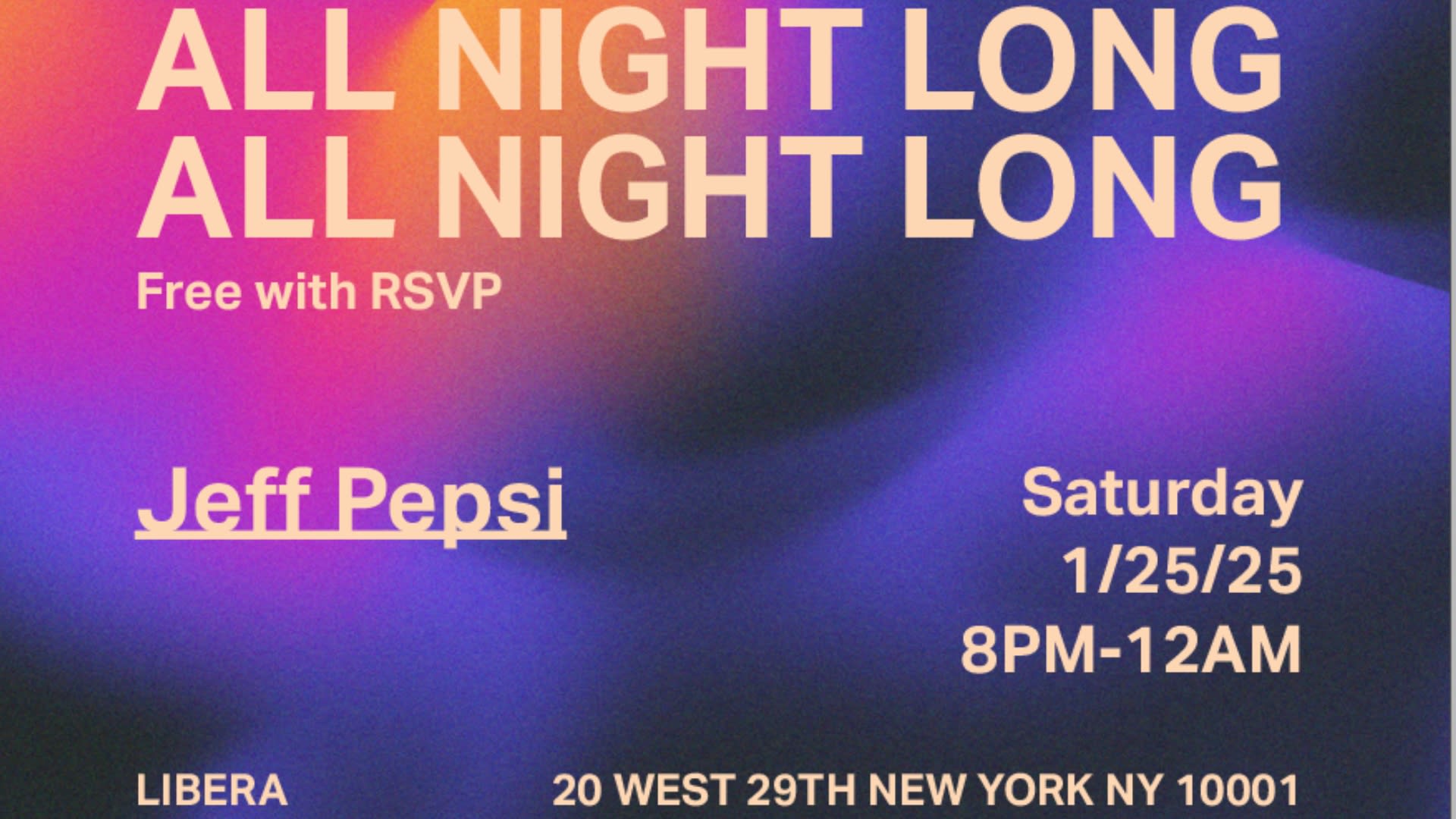 Jeff Pepsi – All Night Long