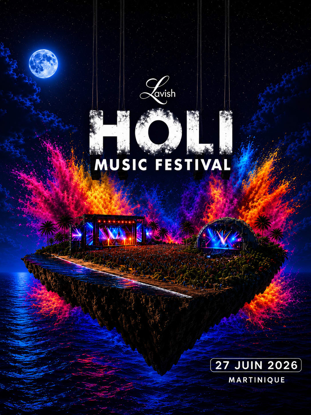 Holi Music Festival : One Main Stage & One House Stage