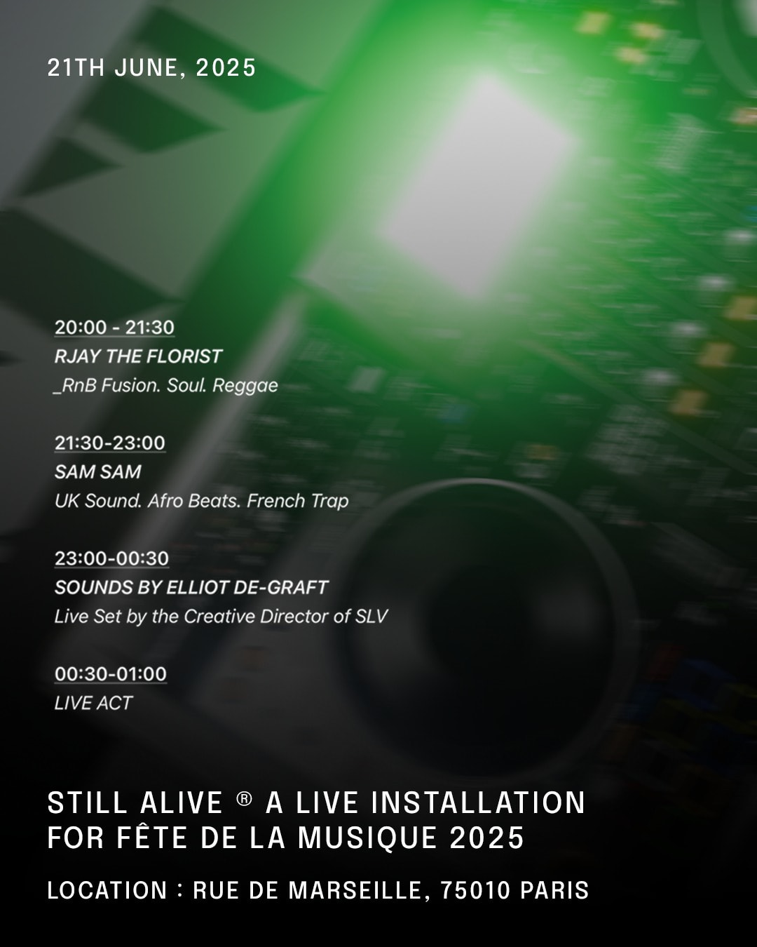 Still Alive :  Installation For Fete De La Musique 2025