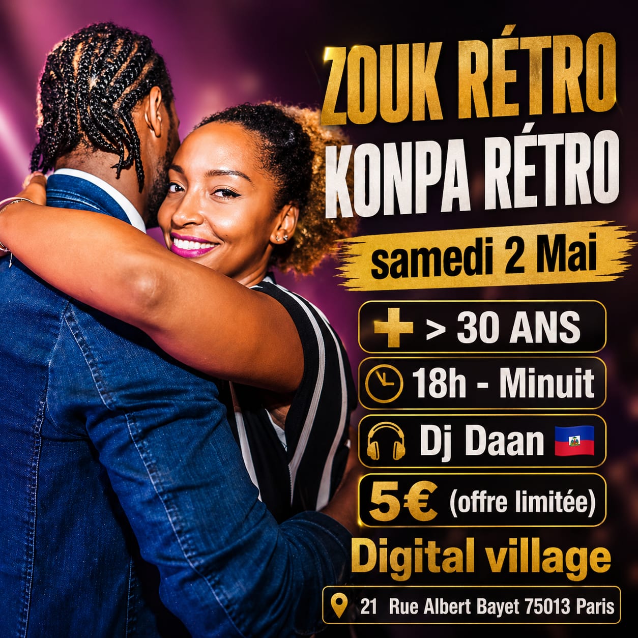 Bal Dansant Zouk, Konpa, Musique Congolaise