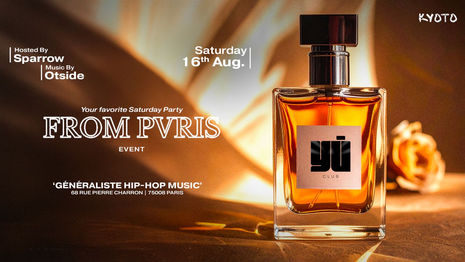 From Paris X Yu - Saturday 16th August