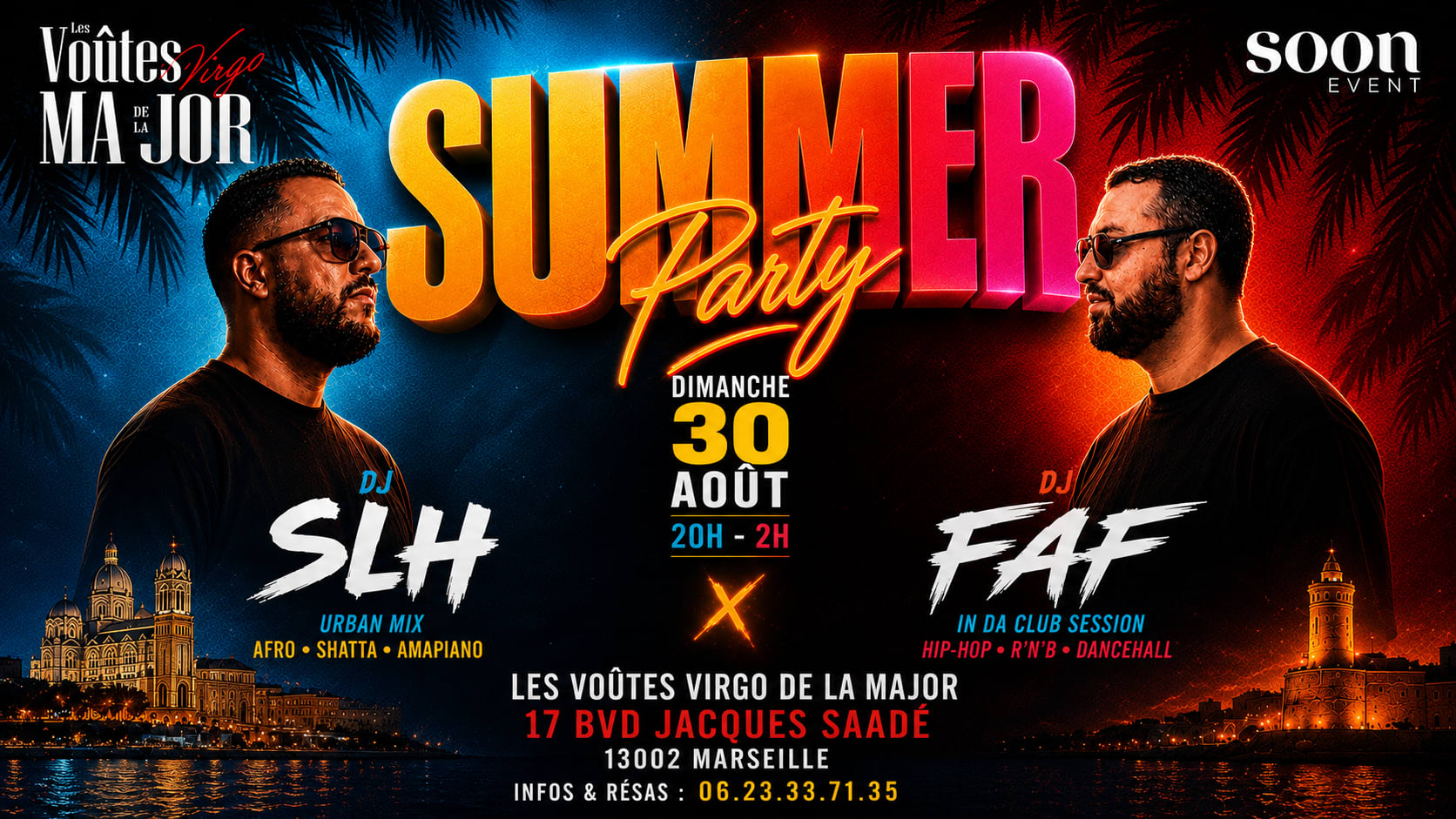 Summer Party - Dj Faf X Dj Slh - Entrée Gratuite