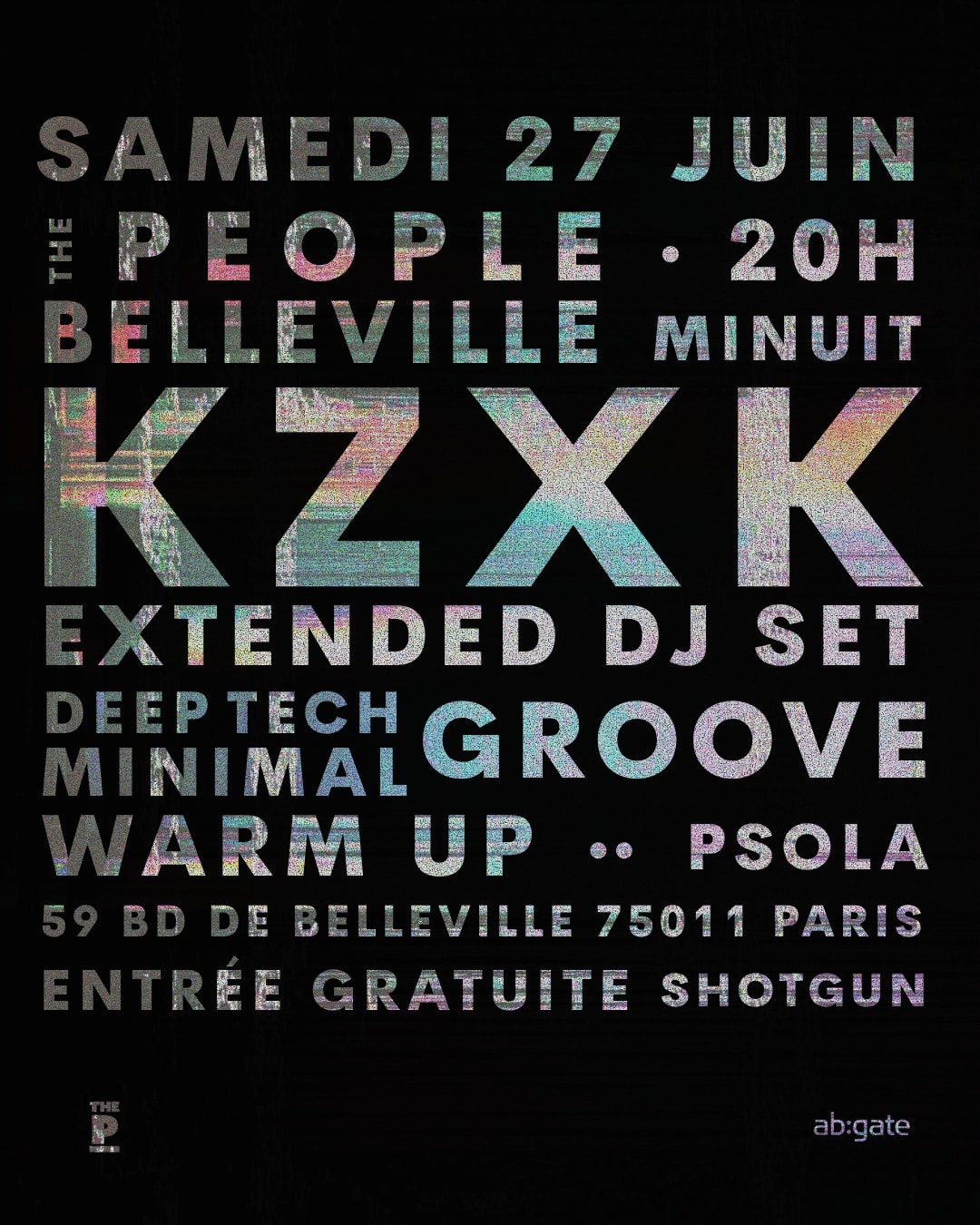 Ab:Gate X The People Belleville : Kzxk Extended Dj Set