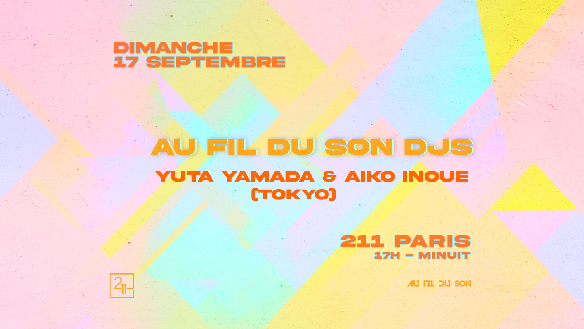 Au Fil Du Son W/ Yuta Yamada & Aiko Inoue (Tokyo) Au 211