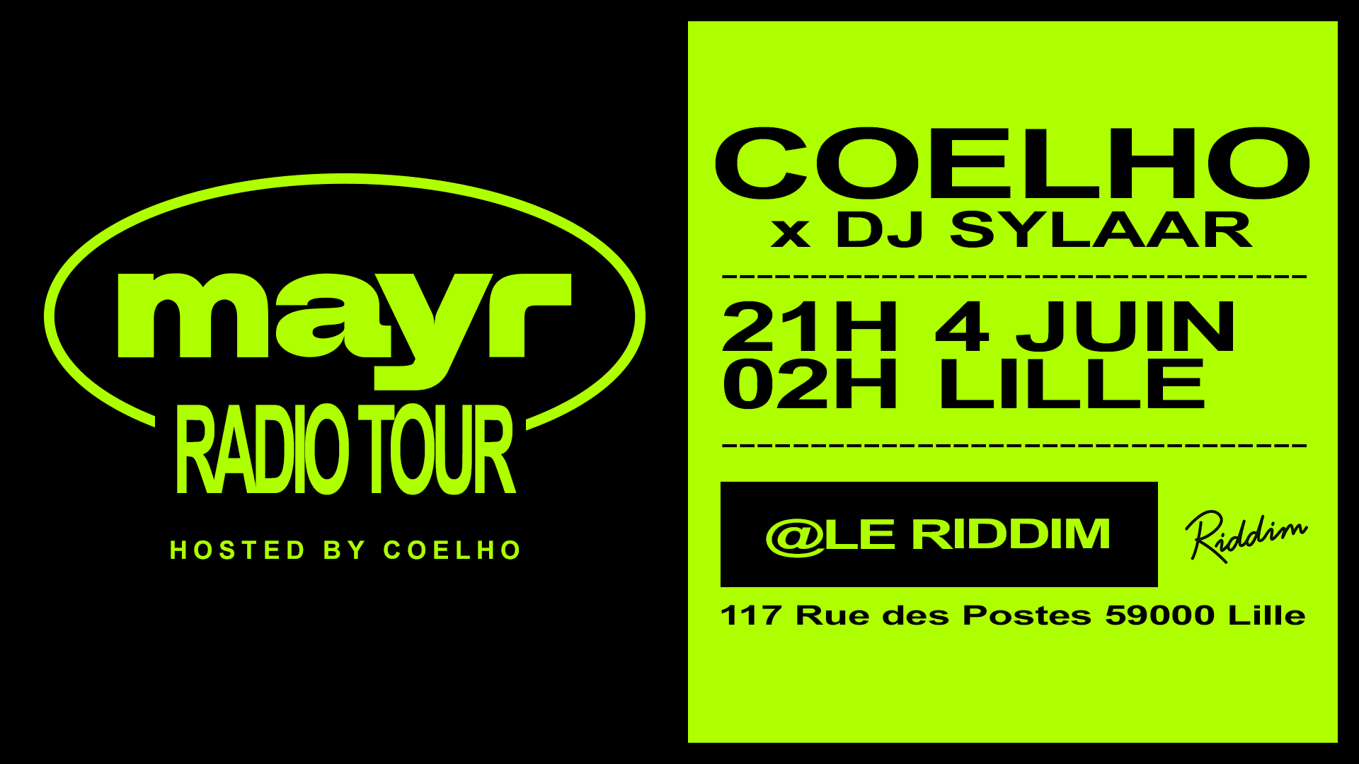 Coelho Présente Le Mayr Radio Tour - Lille
