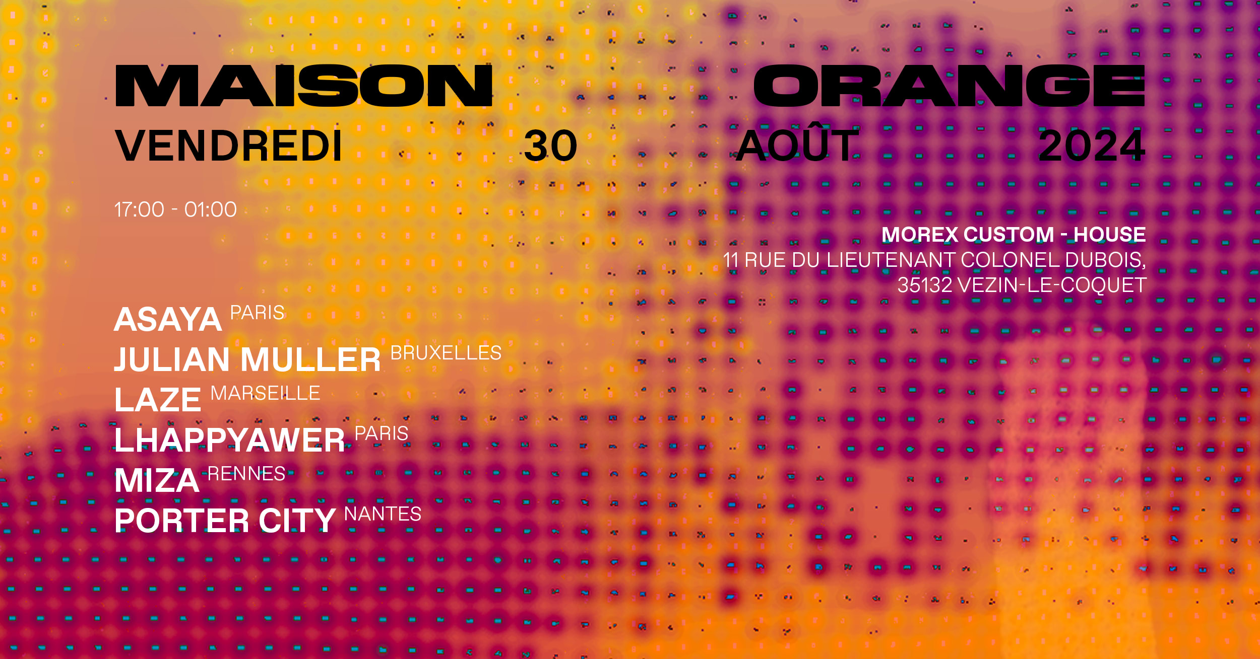 Maison Orange X Morex Rennes | Open Air [30.08]