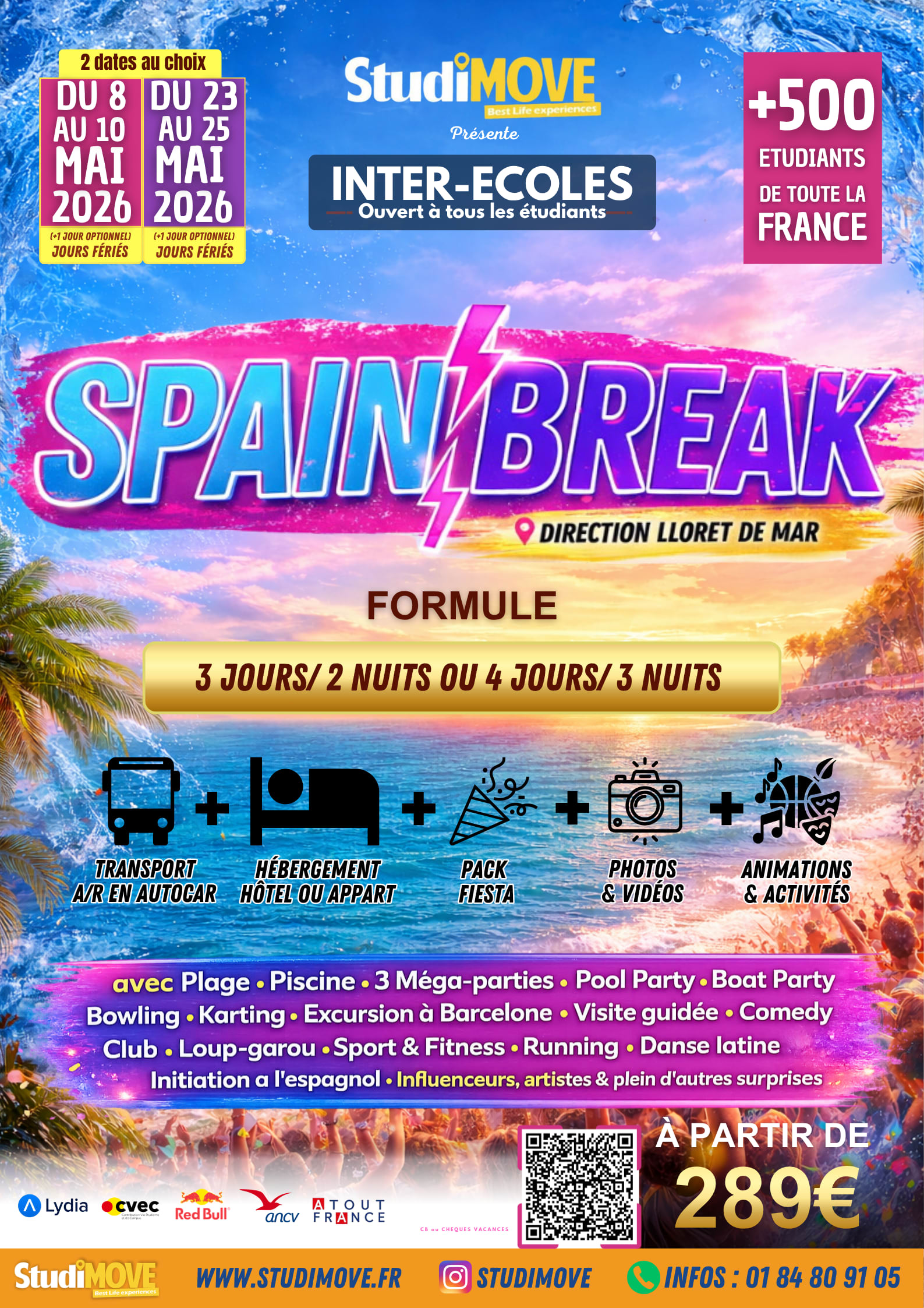 Spain Break 2026 - Paris - Lloret Del Mar