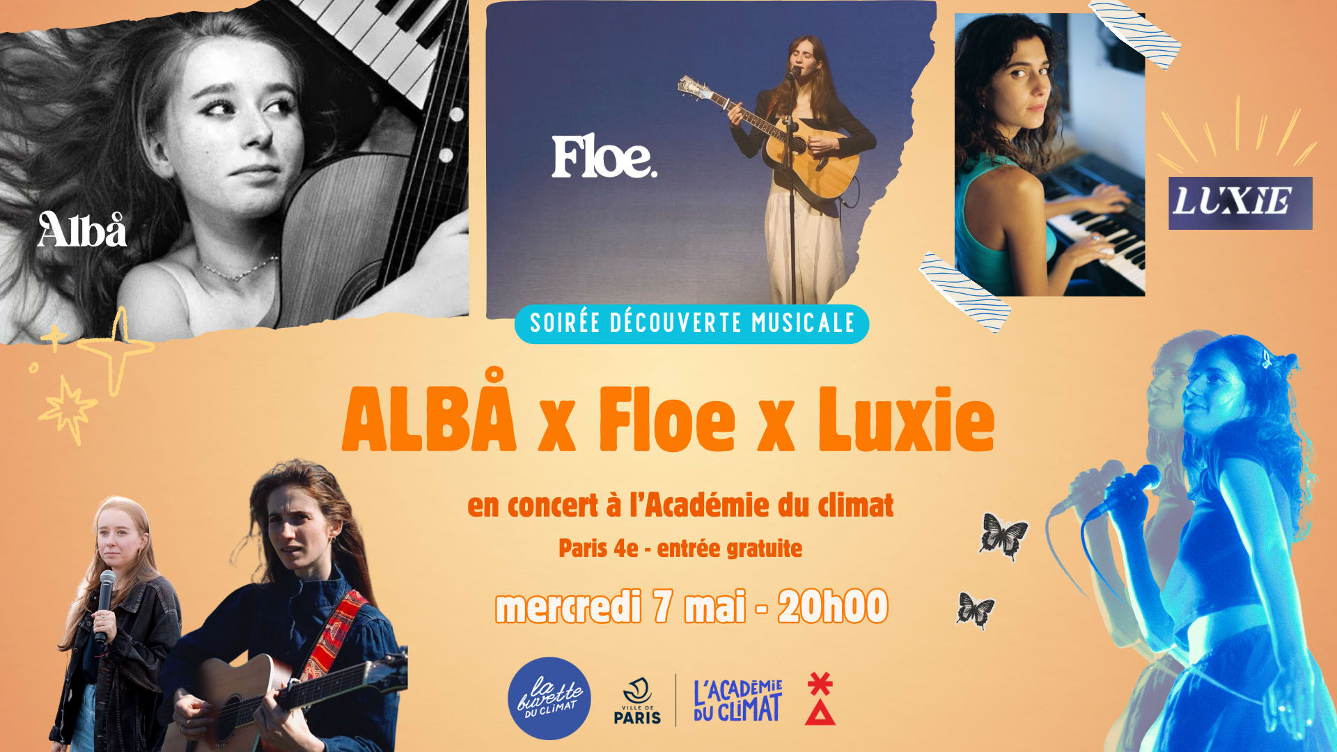 Soirée Découverte Musicale : Albå X Floe X Luxie