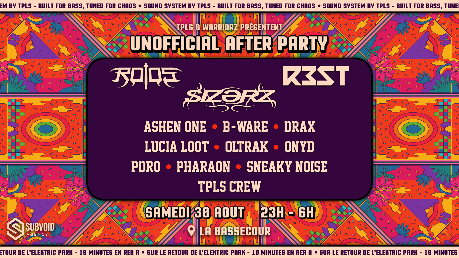 Unofficial Afterparty - Roi Os, Sizerz, R3st, & More