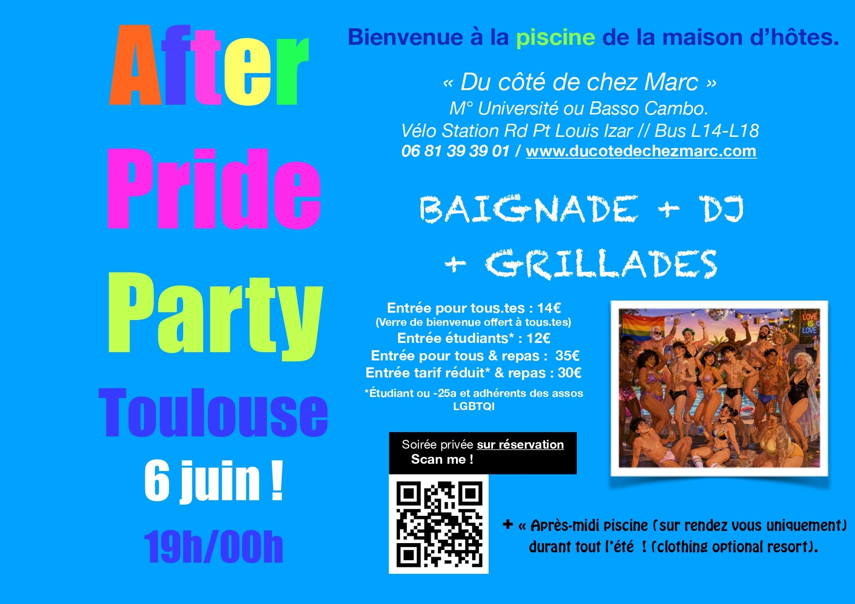 After Pride Pool Party Toulouse