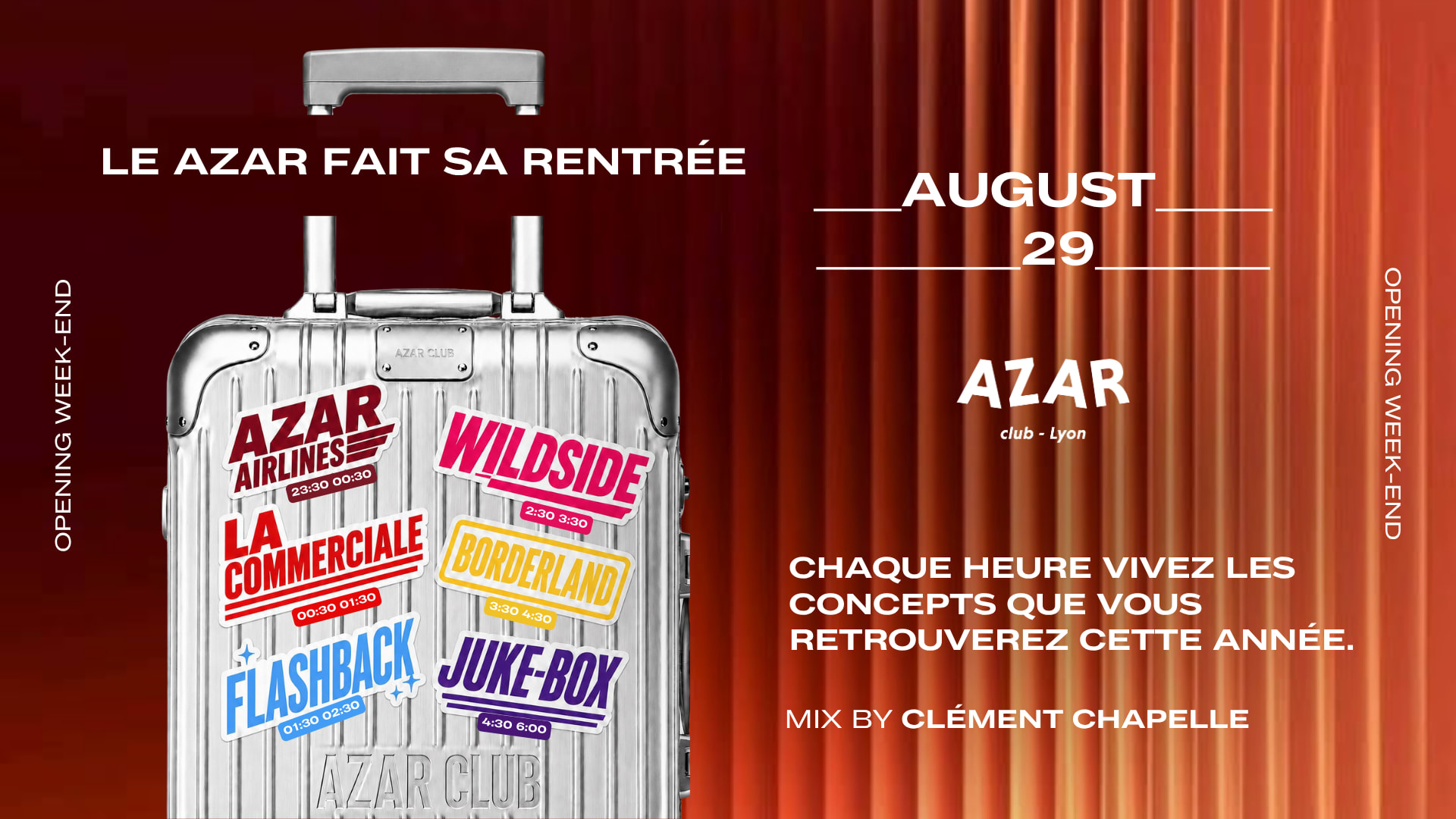 Le Azar Fait Sa Rentrée - Sam 29 Août