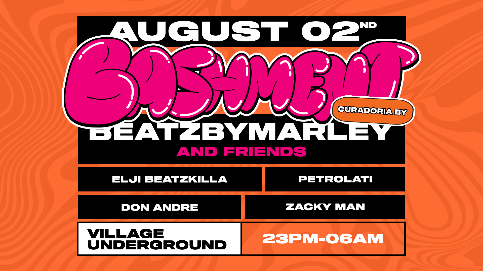 Bashment Curadoria: Beatzbymarley & Friends